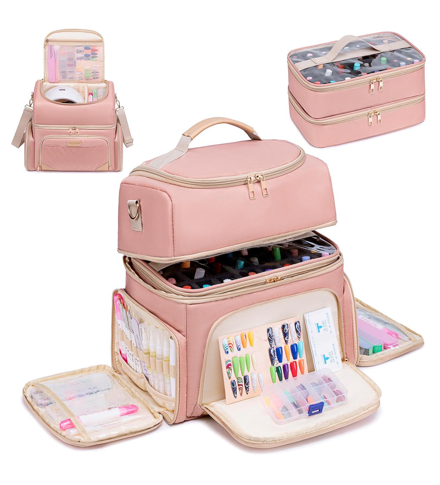 Vessgra Nail Polish Organizer Bag Pink Modern - Buy Online on GoSupps.com