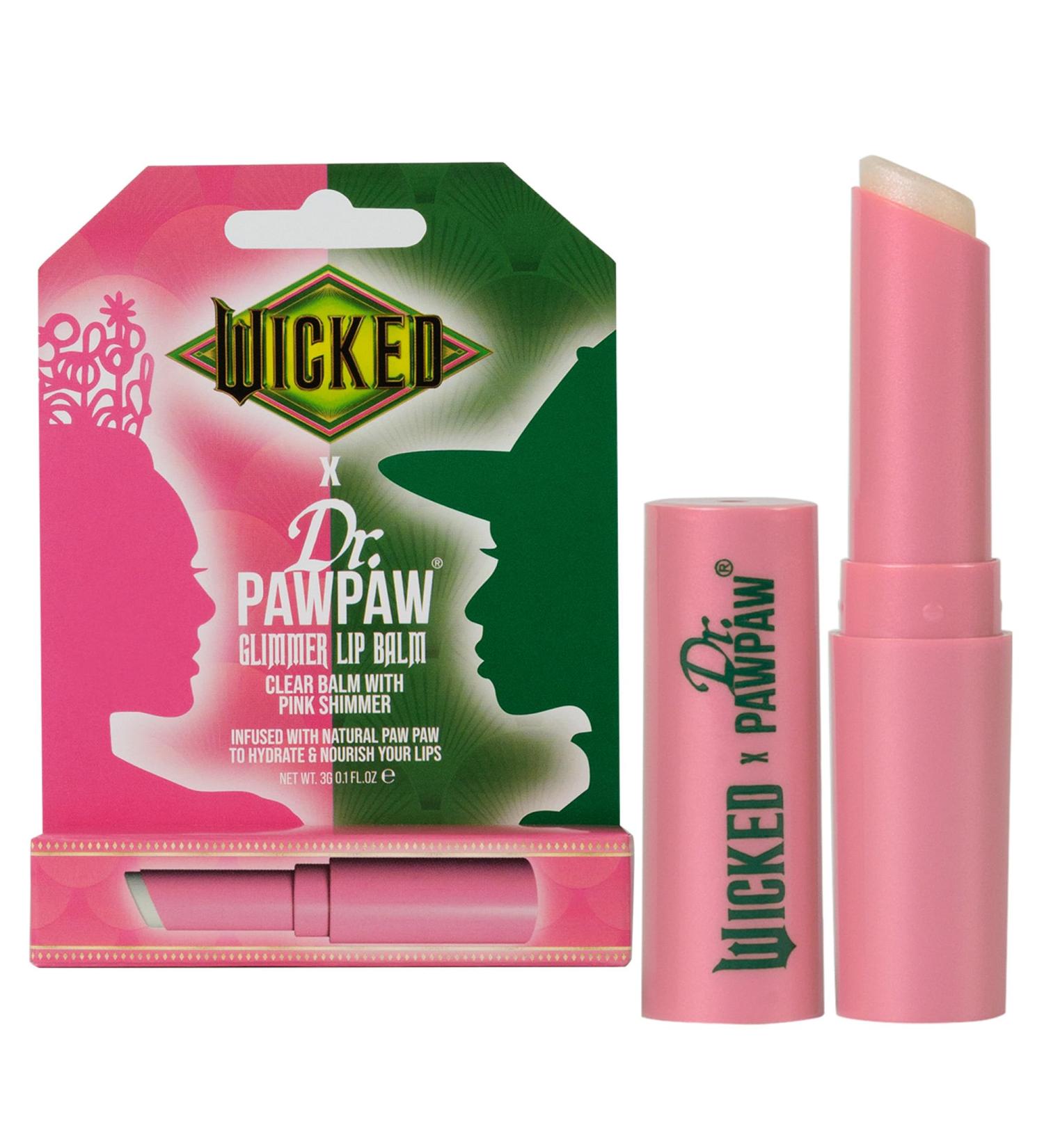 Dr. PawPaw Wicked Glimmer Lip Balm - Moisturizing Pink Shimmer Tinted Lip Balm for Women - Vegan Nourishing Hydrating - 0.1 oz - Buy Online on GoSupps.com