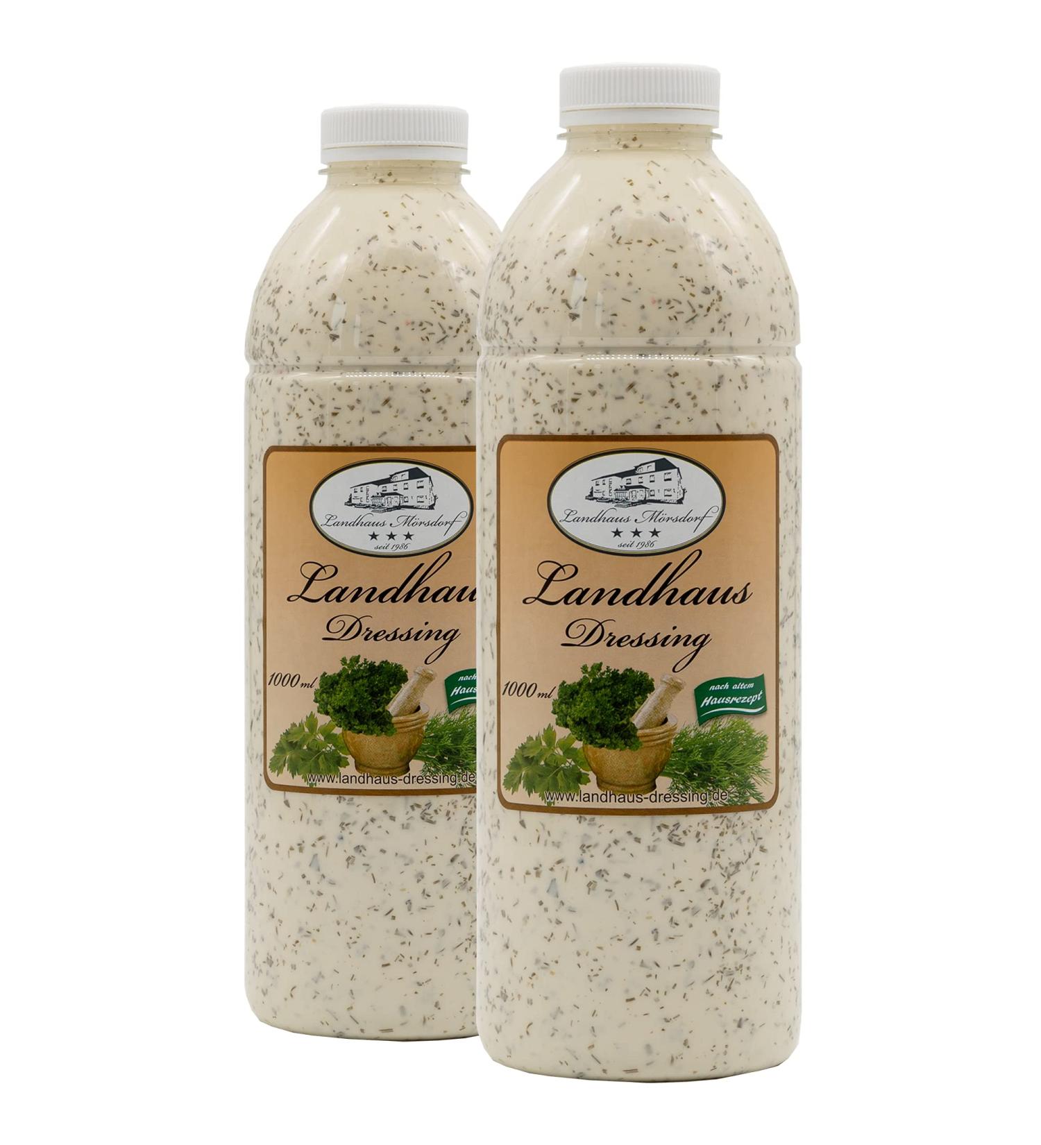Landhaus M rsdorf Dressing salad dressing with dill and parsley spicy salad dressing with herbs suitable for cooking meat fish and vegetarian dishes (2x 1l country house dressing)