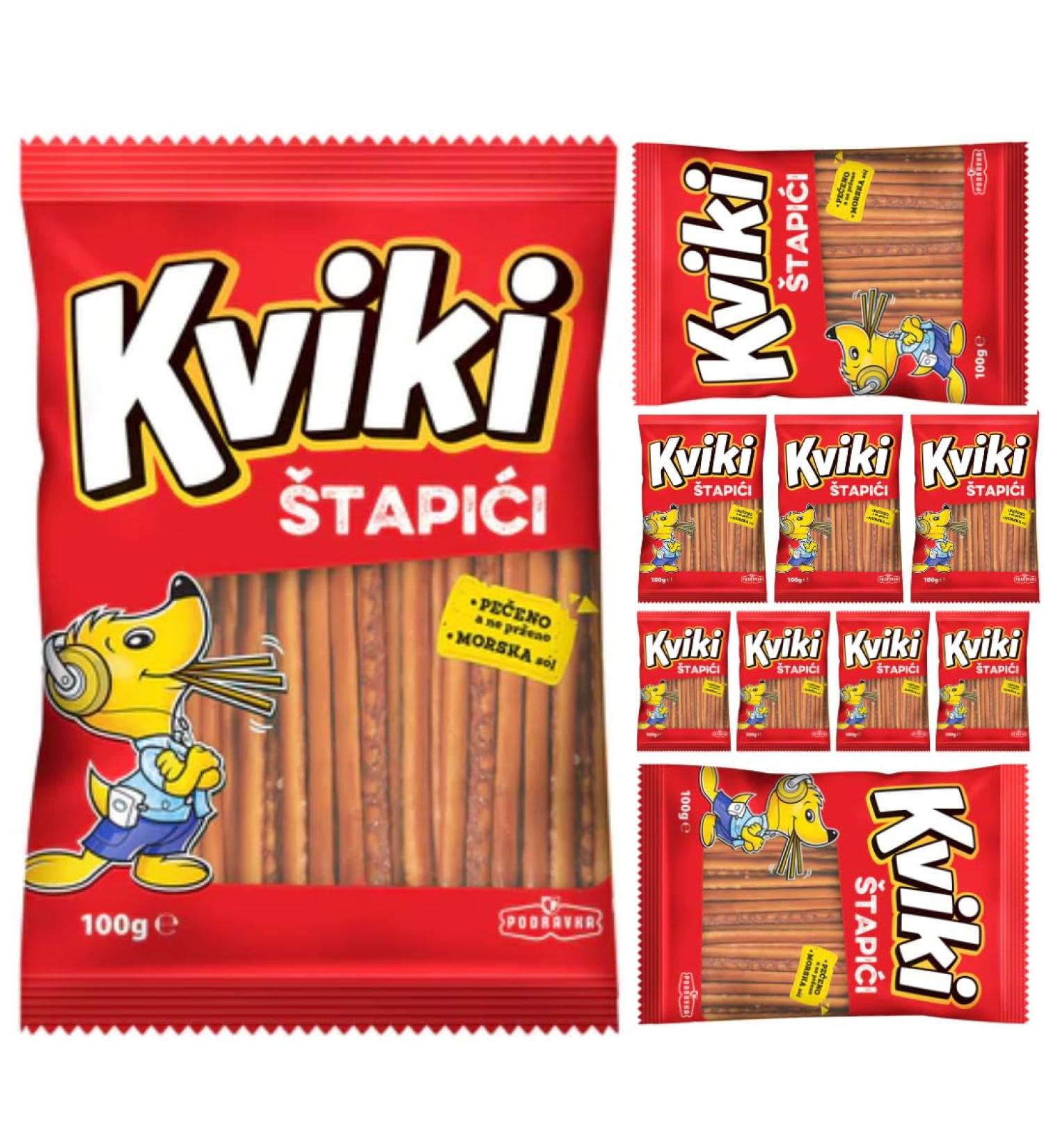 Podravka Kviki Pack of 10 salt sticks for crackers biscuits 100 g - Buy Online on GoSupps.com