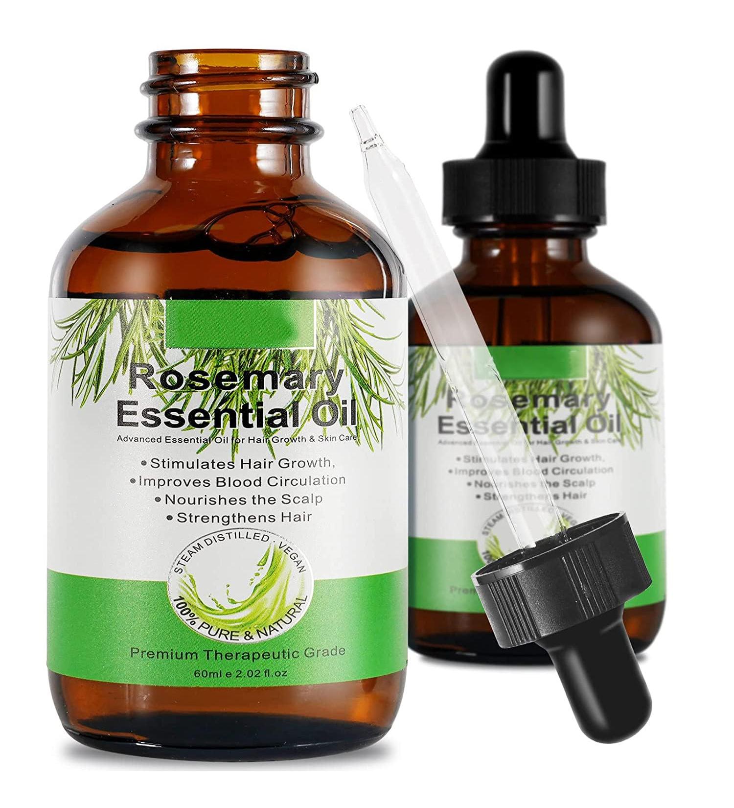 Rosemary Hair Serum Hair Oil for Hair Skin Care&Nail Rosemary Oil for Hair Strengthening Moisturizing Hair Oil for Split Ends and Dry Scalp All Hair Types -2.02fl.oz. - Buy Online on GoSupps.com