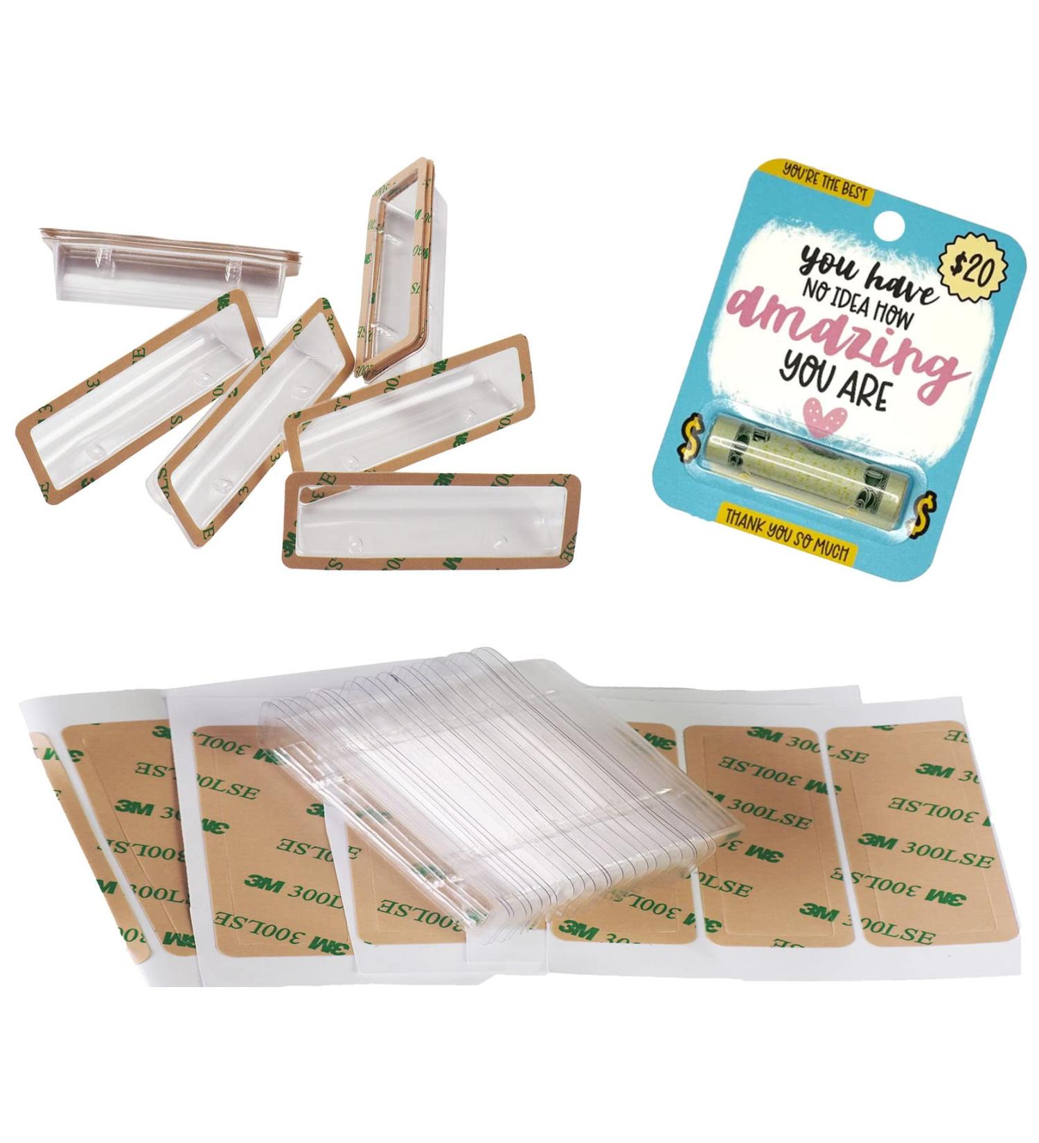 VIWOOP Adhesive Lip Balm Pouches with Money Holder - 50 Pack - Buy Online on GoSupps.com