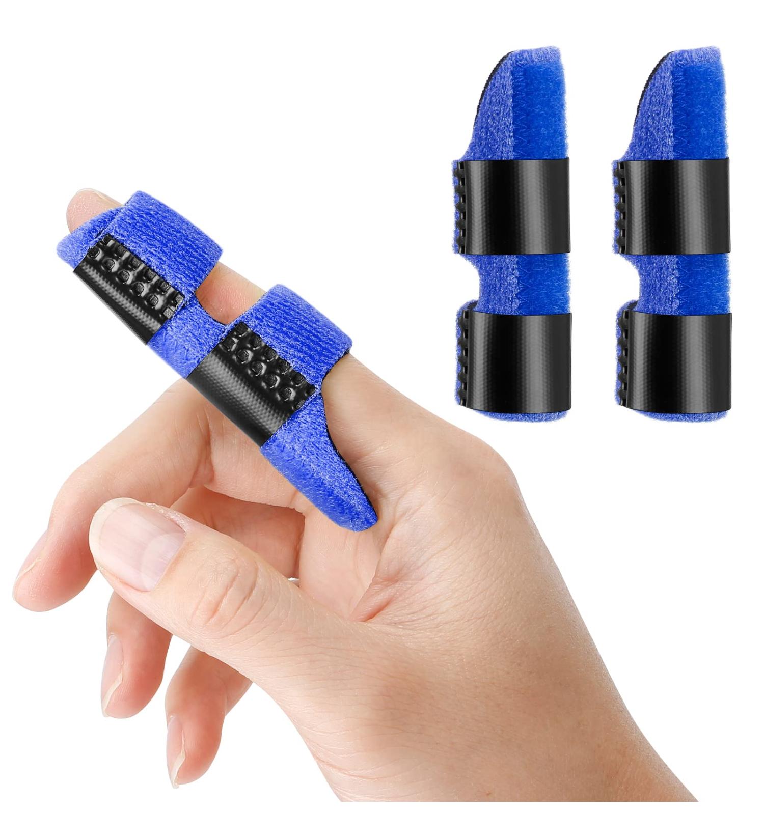 Moicainy 2-Piece Finger Rails - Medical Finger Bandages & Splints for Small Ring & Index Fingers - Optimal Support & Comfort - Buy Online on GoSupps.com