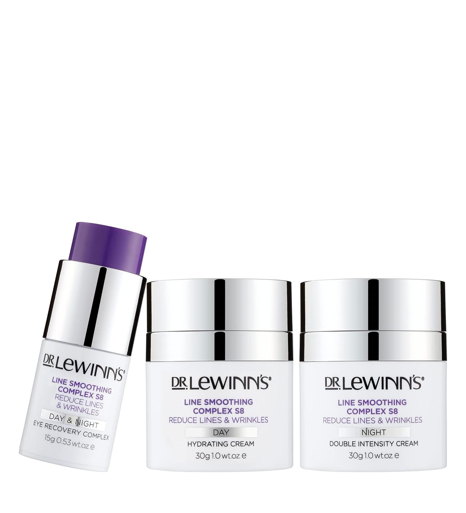 Dr. LeWinn's Line Smoothing Complex S8 Ageless Trinity Kit - Reduce Lines & Wrinkles, Comprehensive Anti-Aging Treatment - 3 Piece Set - Buy Online on GoSupps.com