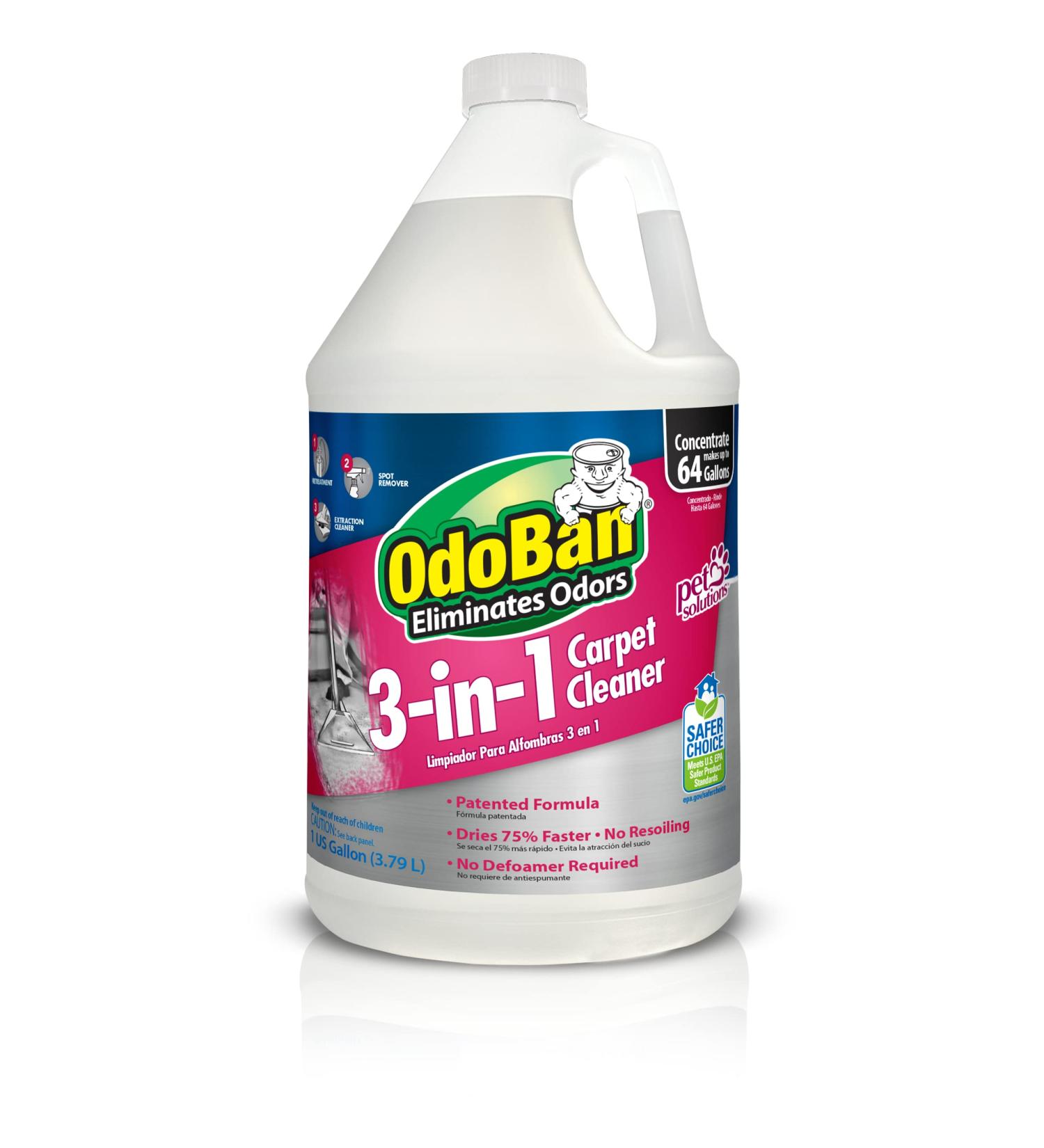 OdoBan 3-in-1 Carpet Cleaner - 128 Fl Oz Citrus | Effective Stain Removal & Odor Elimination - International Shipping Available - Buy Online on GoSupps.com