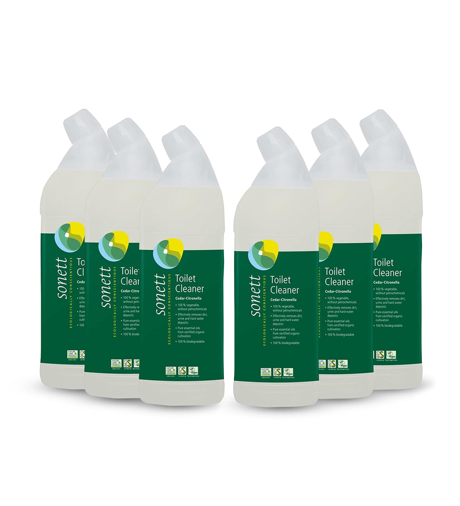 Sonett Organic Toilet Cleaner with Cedar & Citronella | 25fl oz | Pack of 6 | Eco-Friendly & Certified Organic - Buy Online on GoSupps.com