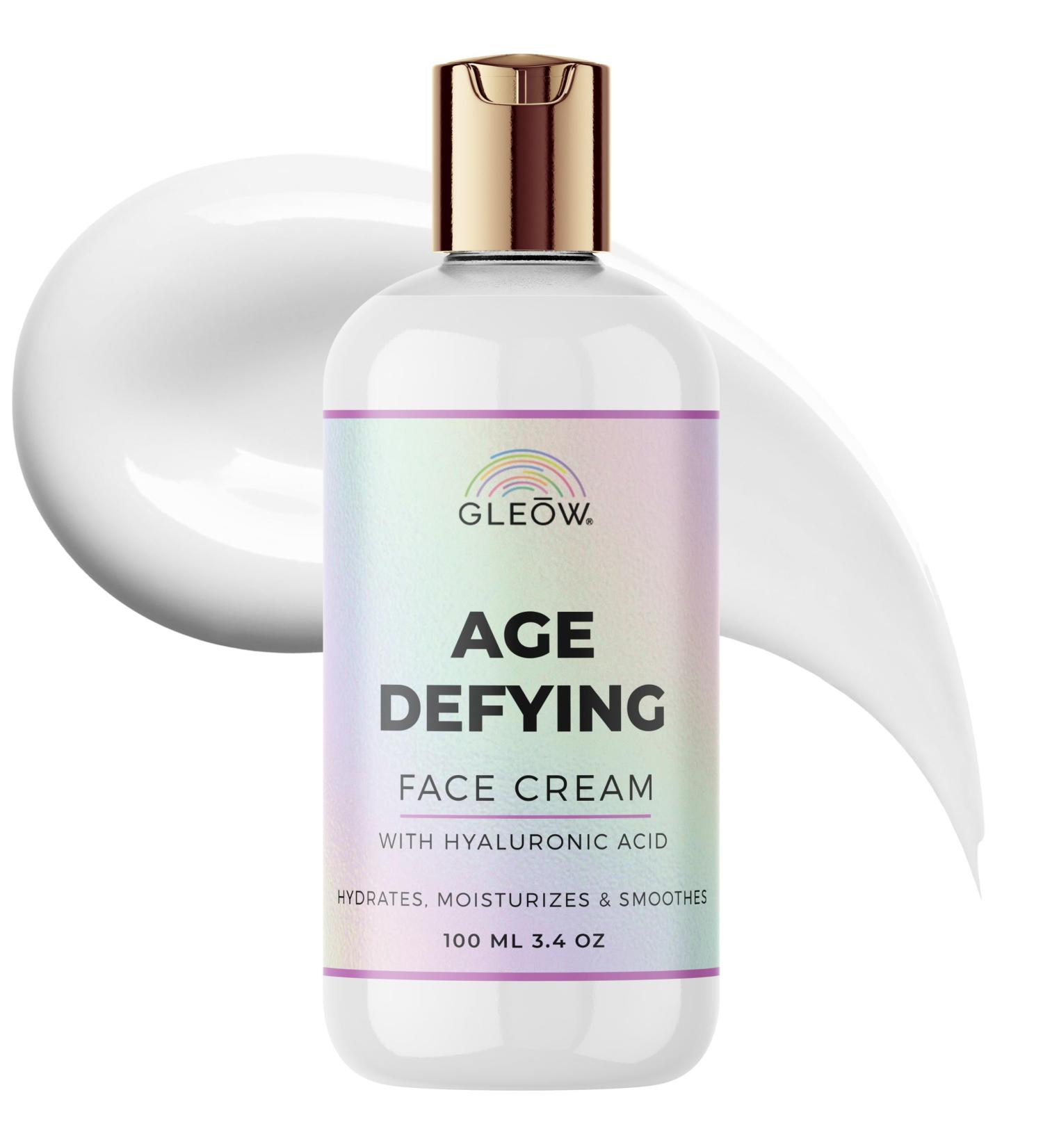Hydrating Face Cream for Women | Day & Night Moisturizer with Hyaluronic Acid | Perfect for Dry Skin - 3.4oz - Buy Online on GoSupps.com