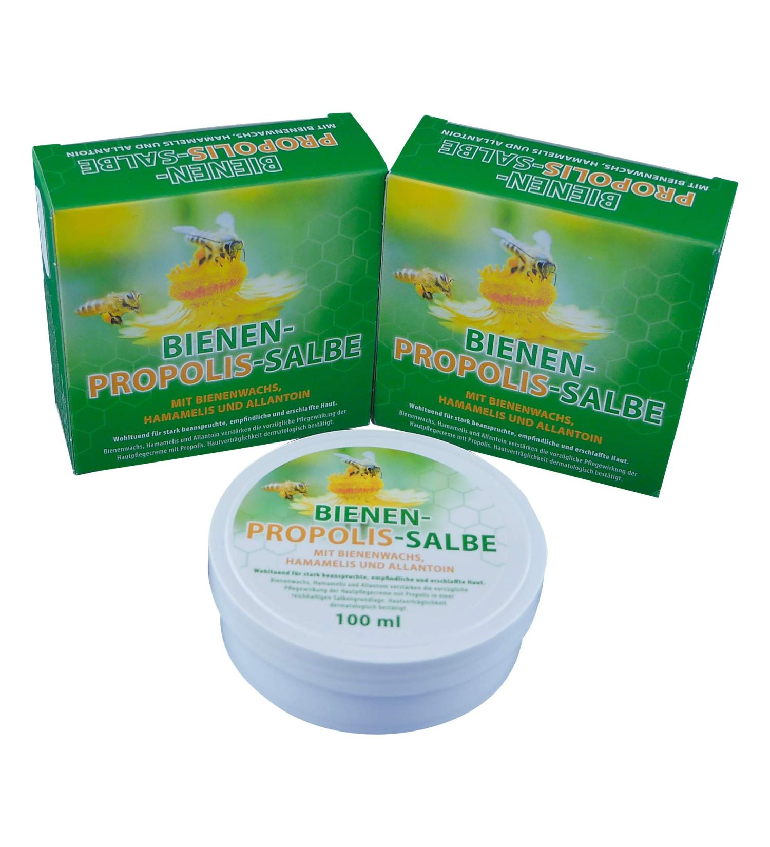 Pack of 3 Bee Propolis Ointment with Propolis Beeswax Witch Hazel and Allantoin 100 ml - Buy Online on GoSupps.com