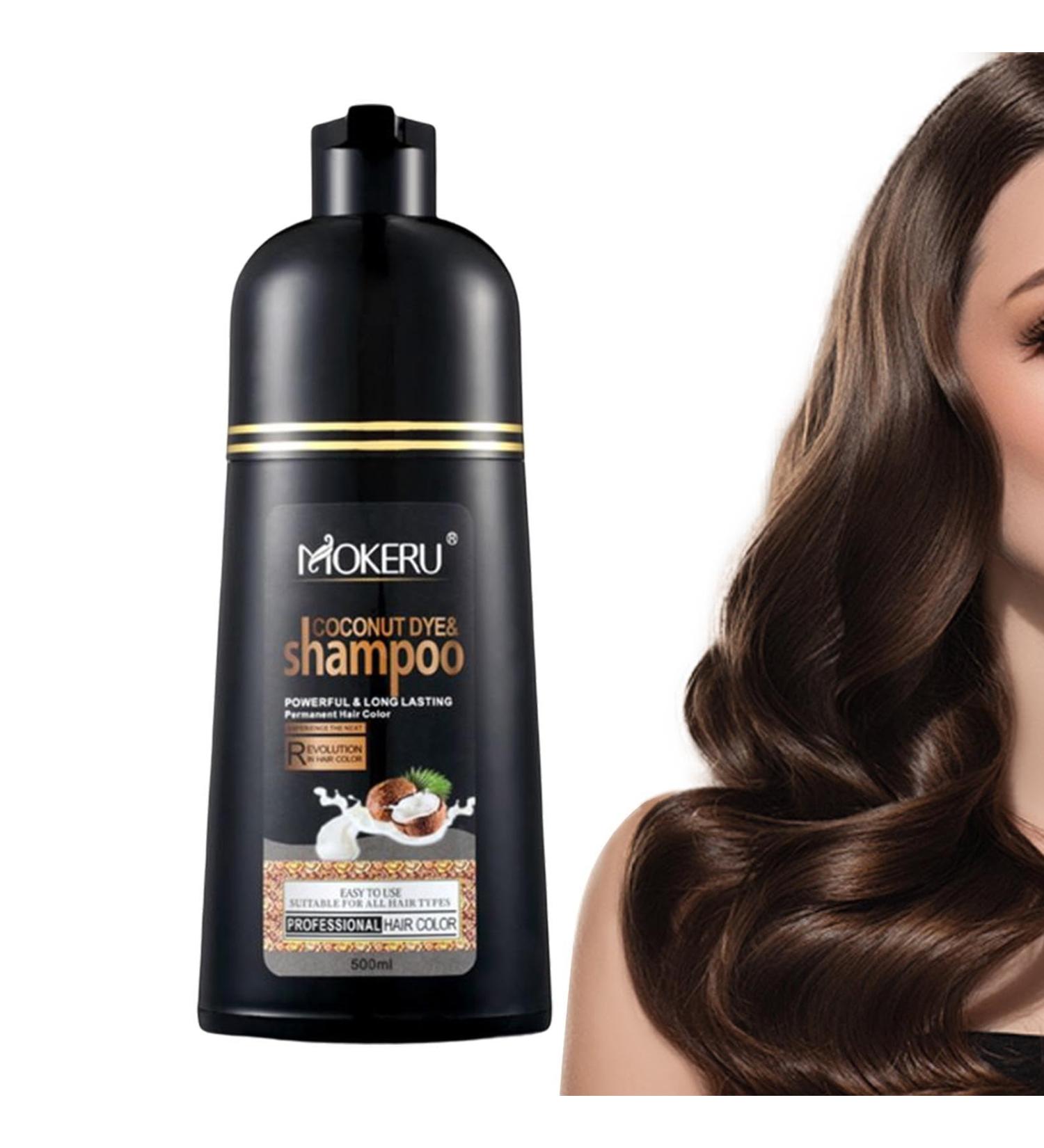  Zasdvn Natural shampoo for black hair black coconut hair coloring shampoo black hair color shampoo herbal black shampoo 500ml hair dye - Buy Online on GoSupps.com