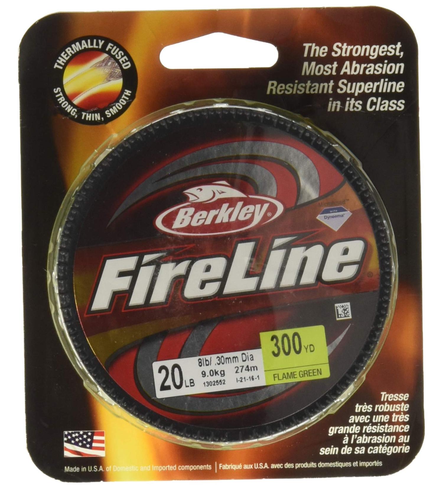 Berkley Fused Crystal Fireline 14/6 lb 125 yd - Flame Green | High-Performance Fishing Line - Buy Online on GoSupps.com