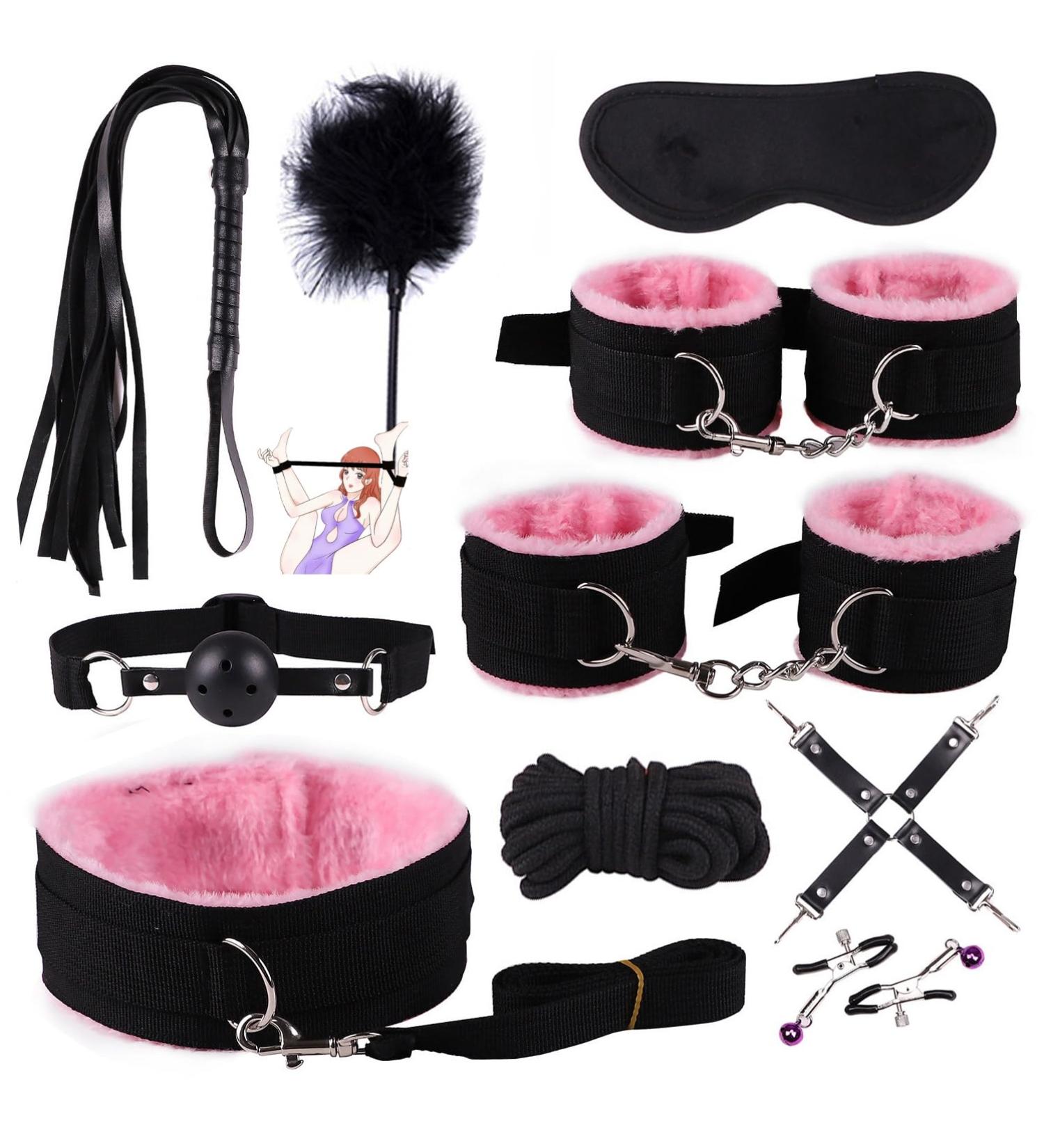 Ensemble de 10 pi ces de sport et de fitness rose l ger et portable - Buy Online on GoSupps.com