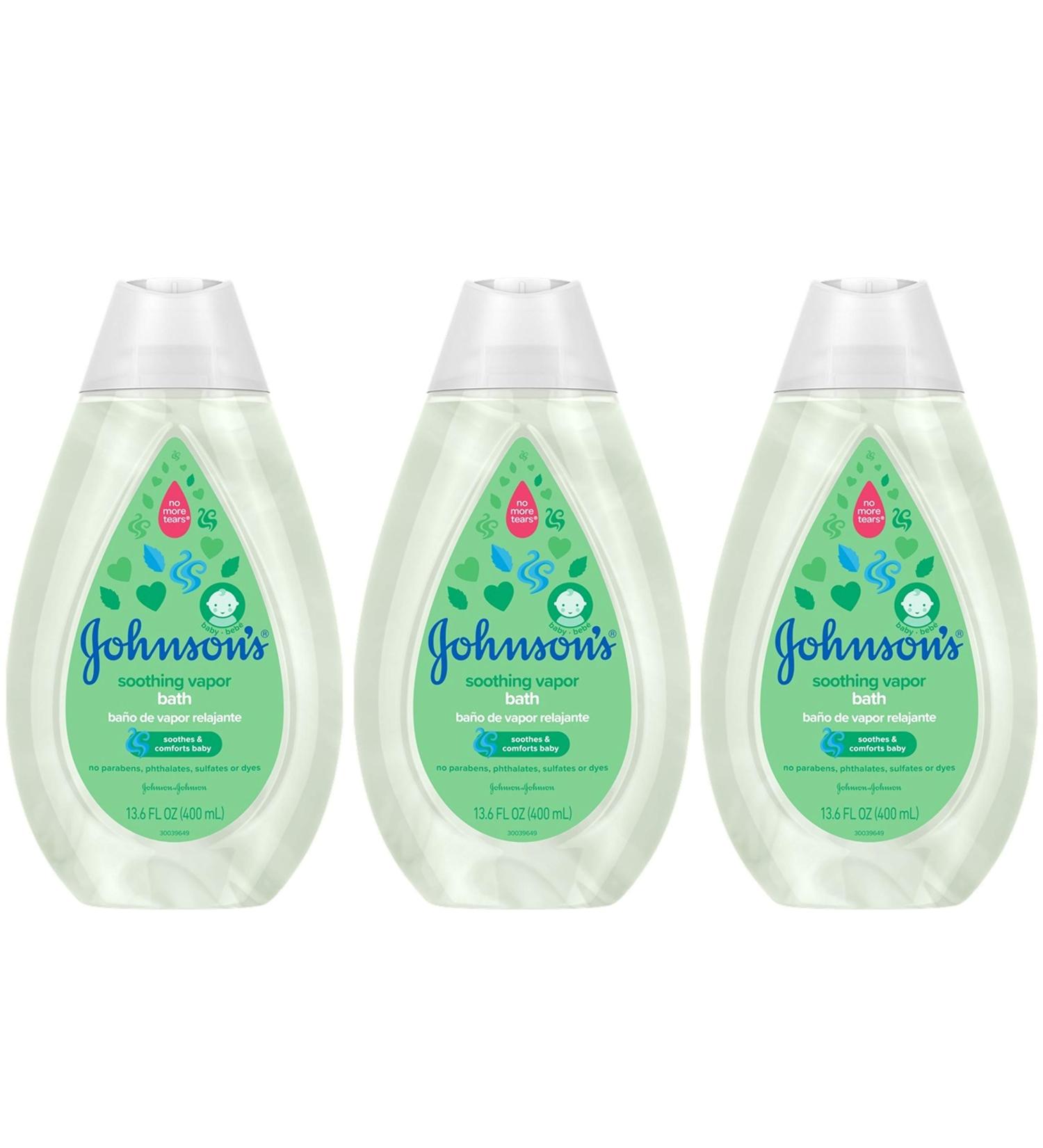 Johnson's Baby Soothing Vapor Bath to Relax Babies  13.6 Fl Oz  Pack of 3 - Buy Online on GoSupps.com