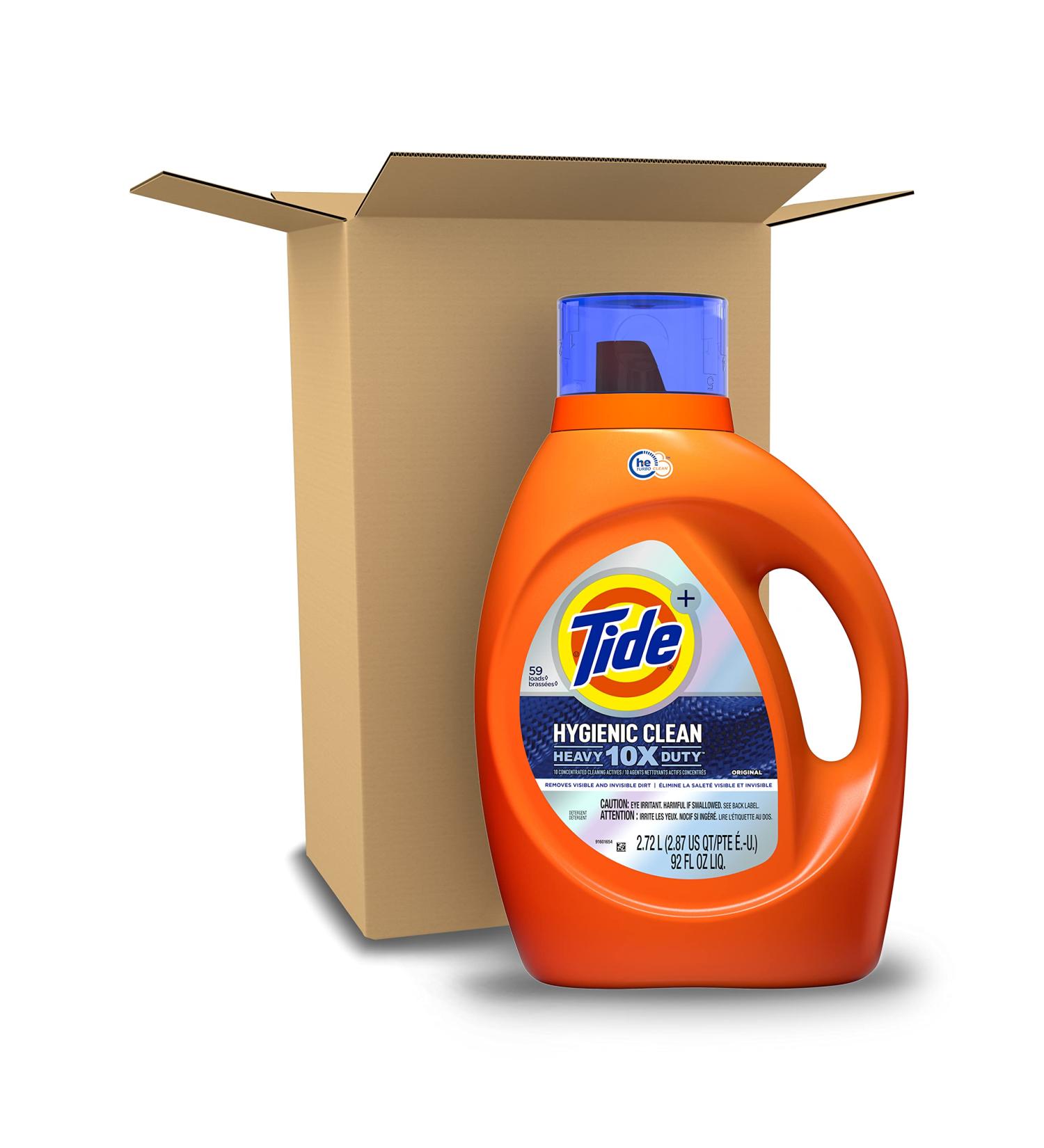Tide Hygienic Clean Heavy Duty Laundry Detergent Original Scent 92 fl oz - 59 Loads - HE Compatible - Buy Online on GoSupps.com