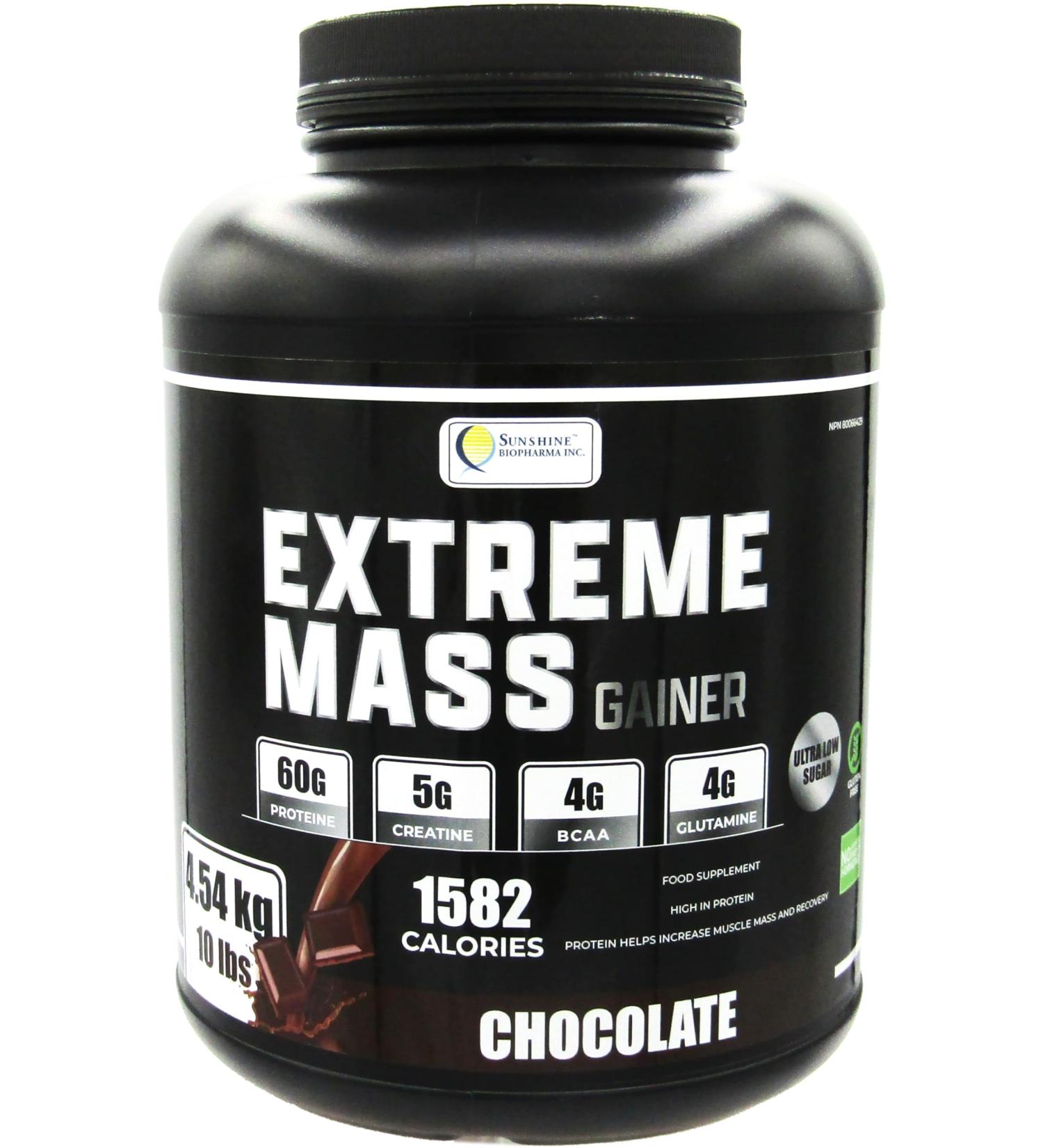Extreme Mass Weight Gainer 5 lbs - High Calorie Protein for Muscle Building | Less Sugar | Chocolate Flavour | 12 Servings - Ideal for Intense Workouts - Buy Online on GoSupps.com