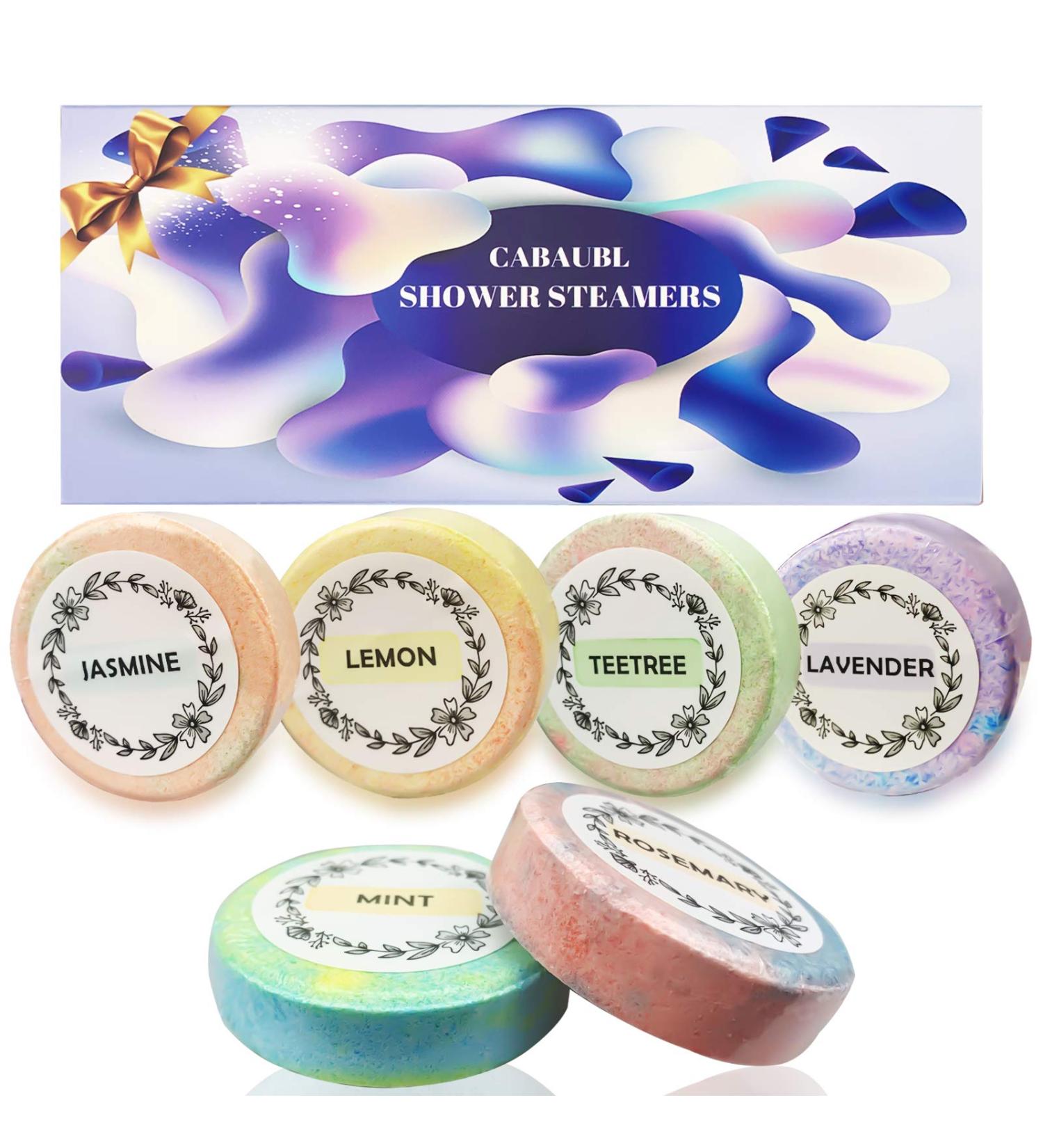 6-Piece Scented Aromatherapy Shower Steamers with Essential Oils | Stress Relief Shower Bomb Melts | Relaxation Gifts for Mom's Birthday - Buy Online on GoSupps.com