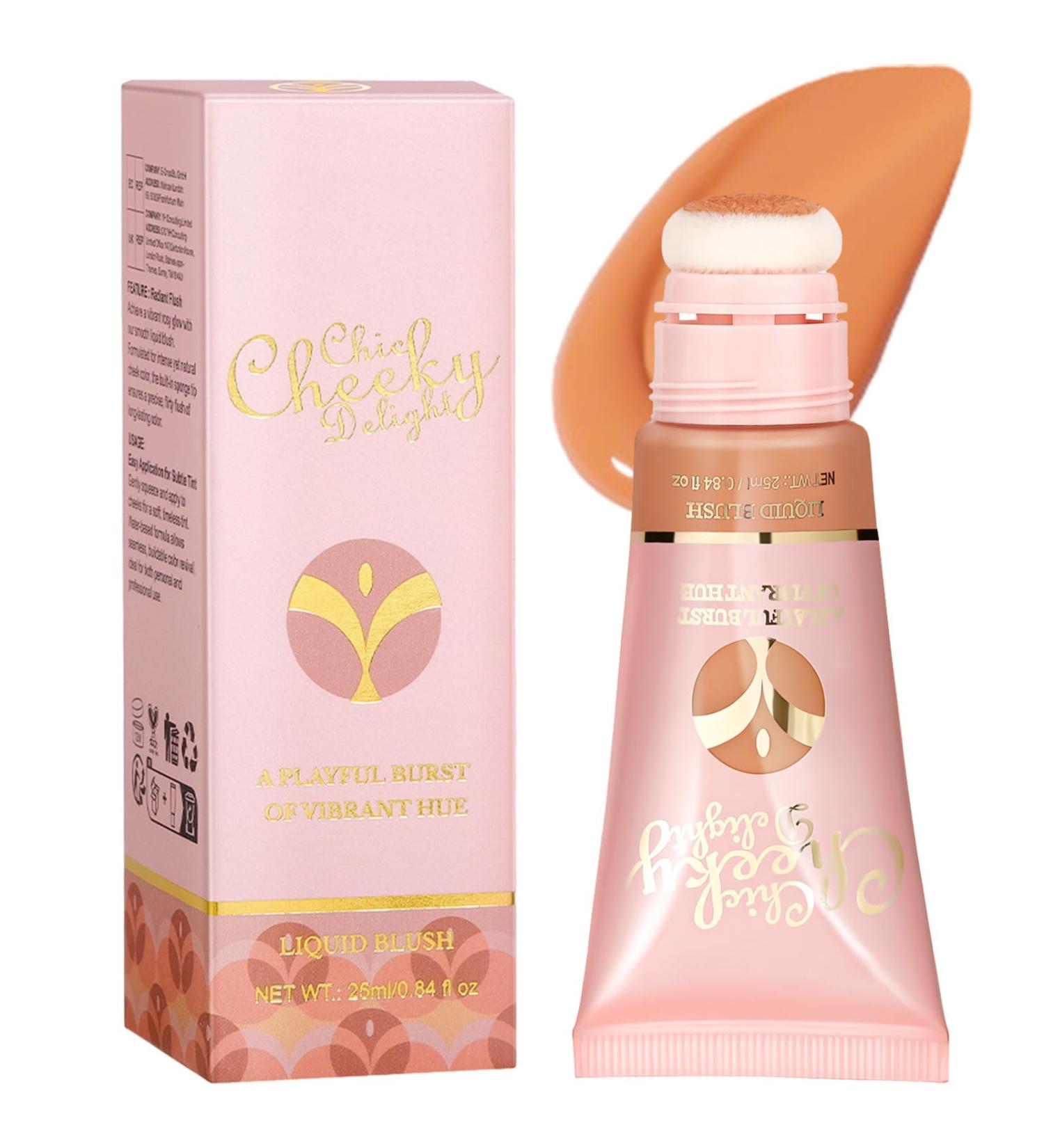 Blush with Applicator | Long-Lasting Face Blusher Non-Greasy Portable Blush Stick with Cushion Applicator for Home Gathering Dating Working Traveling Muflydo 01 - Buy Online on GoSupps.com