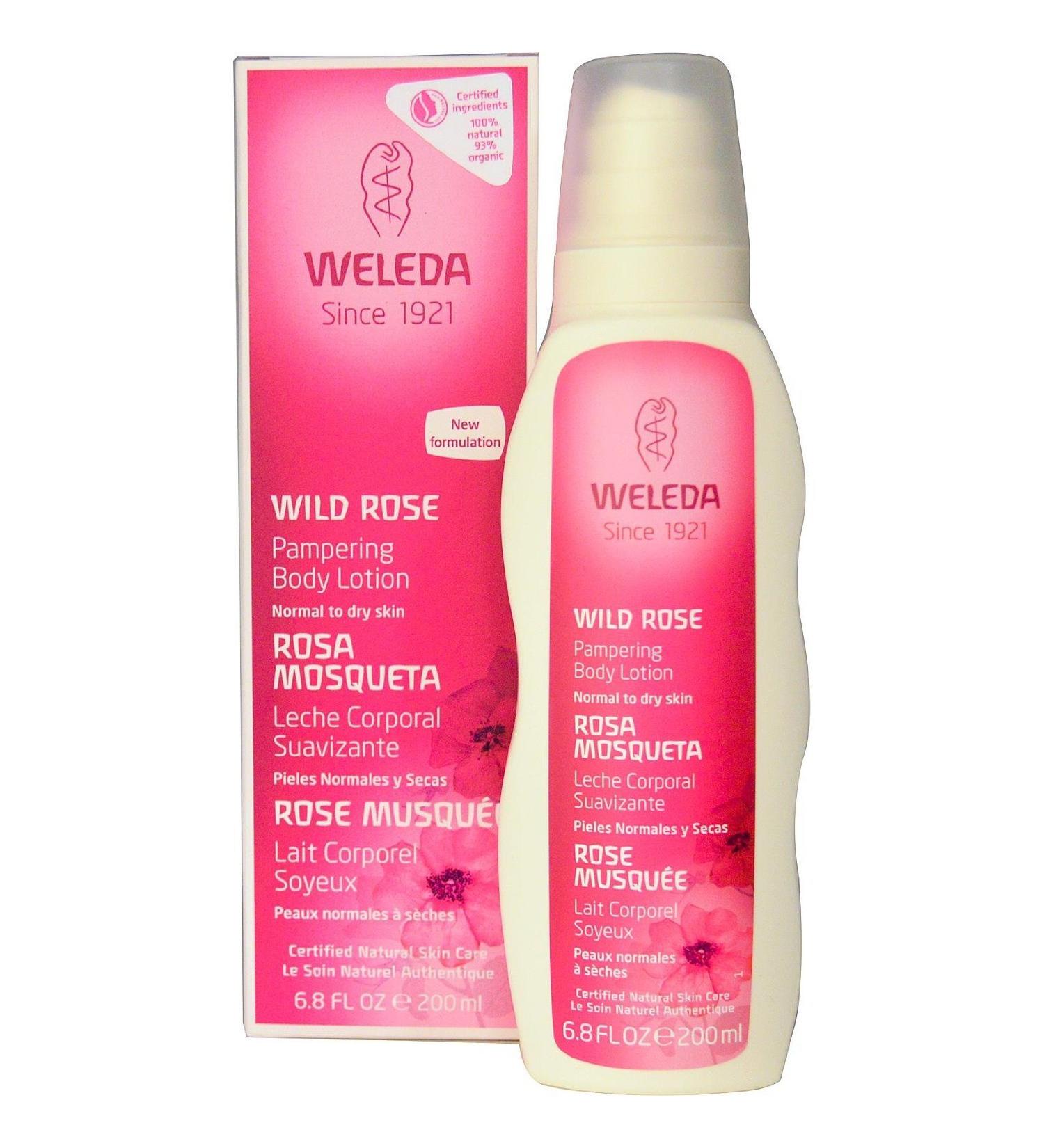 Wild Rose Body Lotion - Nourishing 200 ml & 100 ml (Pack of 2) | International Shipping Available - Buy Online on GoSupps.com