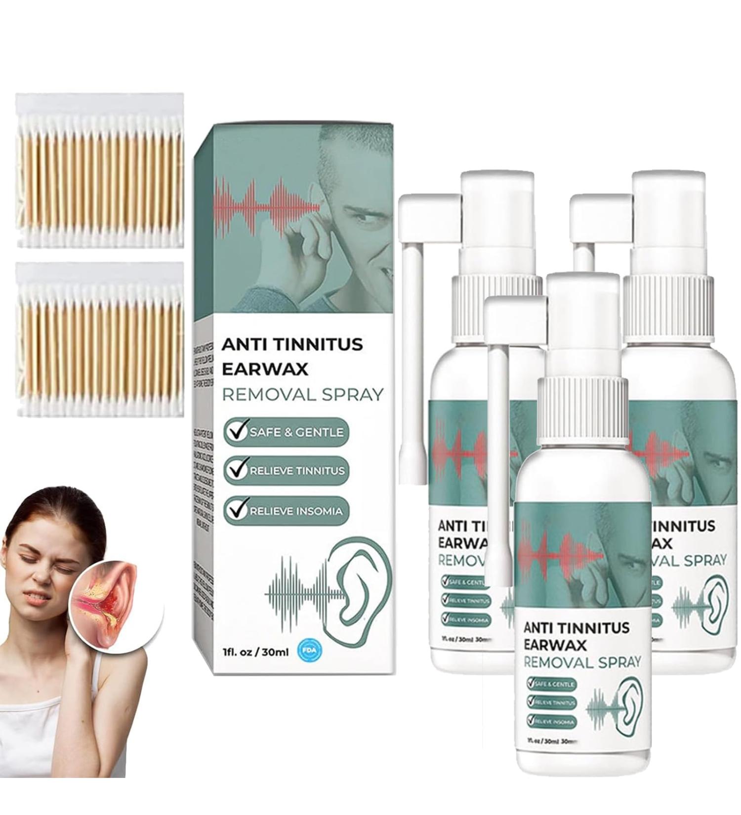 GFOUK Anti Tinnitus Earwax Removal Spray - 3pcs | Effective Cochlear Blockage & Earwax Removal Solution - Buy Online on GoSupps.com