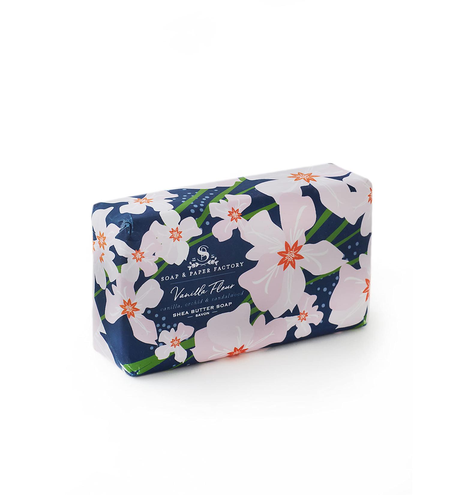 Buy Soap & Paper Factory Vanilla Fleur 5 oz Shea Butter Soap Bar - Luxurious Moisturizing Soap for All Skin Types - International Shipping Available - Buy Online on GoSupps.com