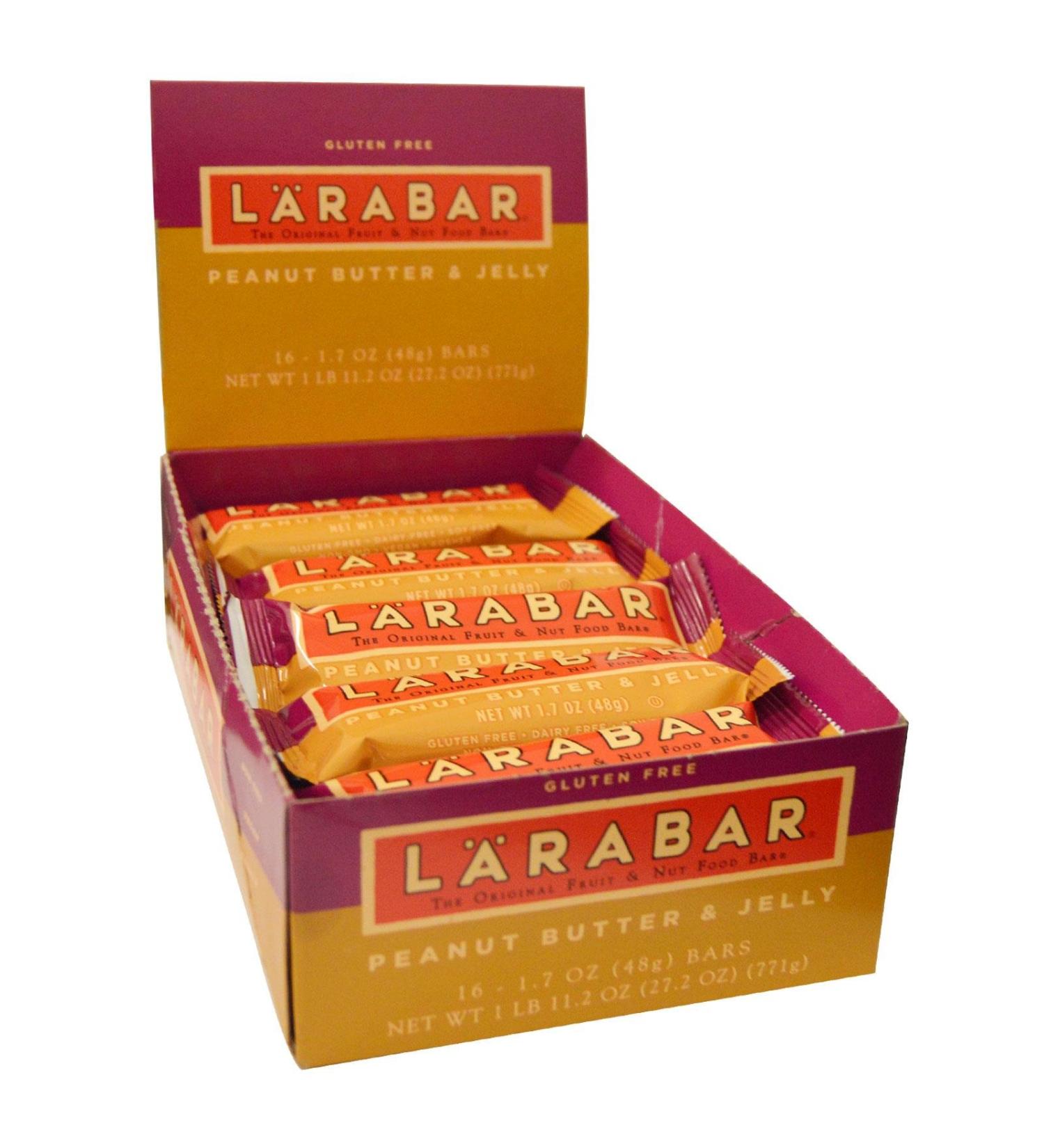 Buy Larabar Peanut Butter & Jelly - 16 Bars (1.7 oz Each) | Healthy Snack On-the-Go - Buy Online on GoSupps.com