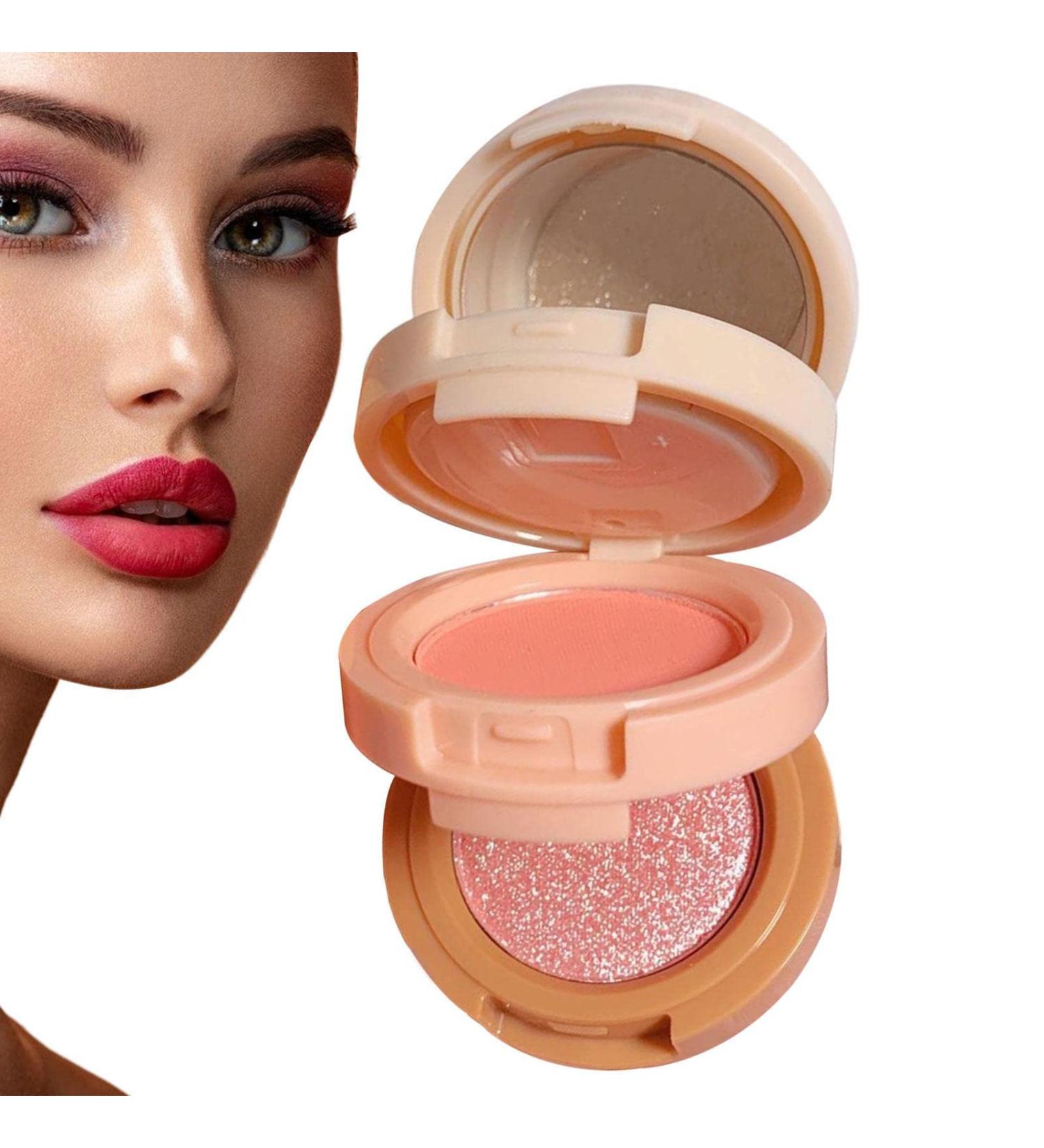 Blush Palette - 3-Colored Blush Powder - Multi-Layer Blushing Natural Lightweight Smooth Blendable Long-Lasting All-Day Face Enhancing Makeup Color 1# Moonlight Mermaid - Buy Online on GoSupps.com