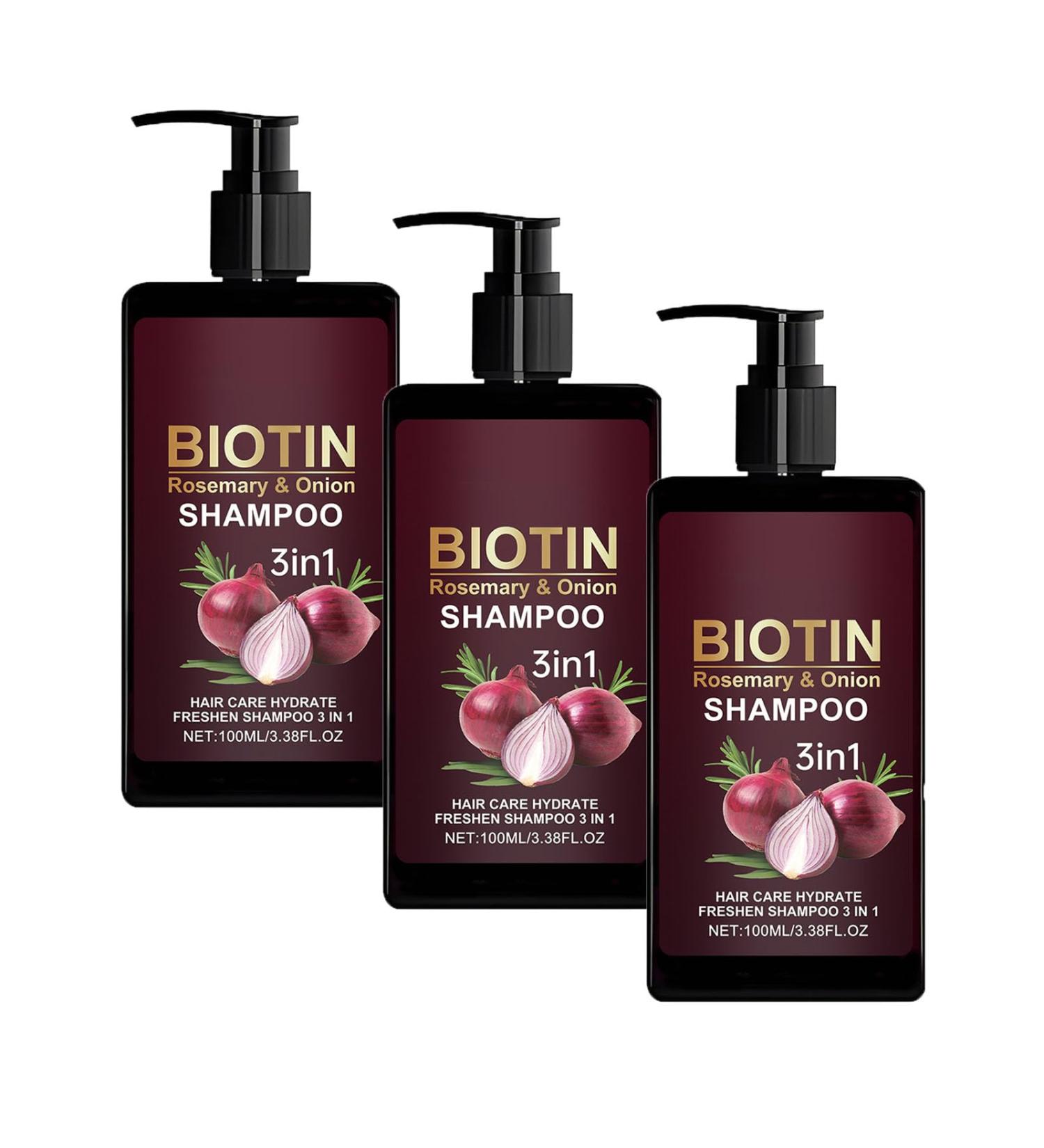  yxcully Onion Rosemary Shampoo for Hair Growth - 3 in 1 Hair Care Nourishing Cleansing Anti Hair Loss Thicker and Stronger Hair Frizz Control - Buy Online on GoSupps.com