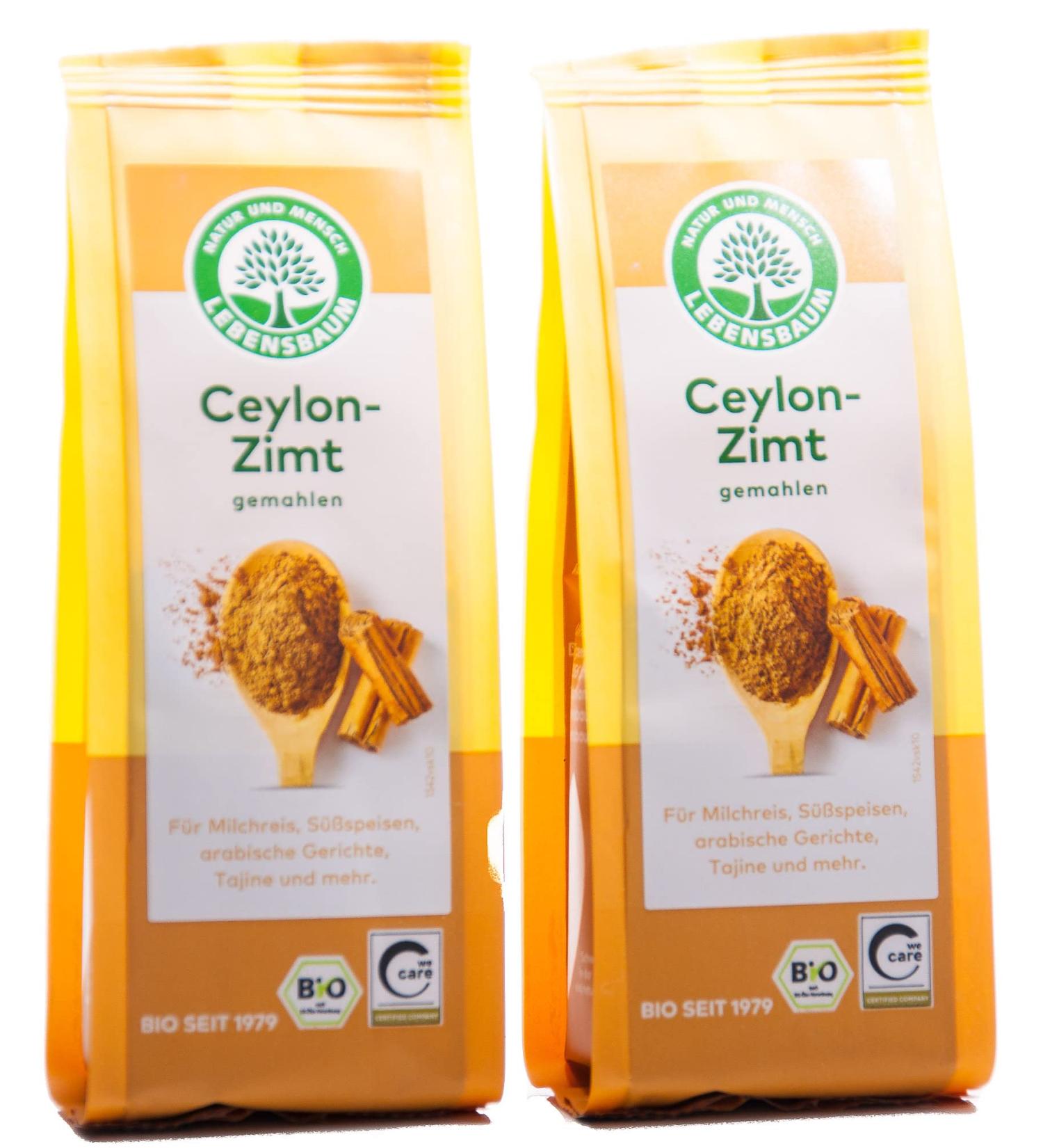 Lebensbaum Ground Ceylon cinnamon 2 x 50 g - Buy Online on GoSupps.com