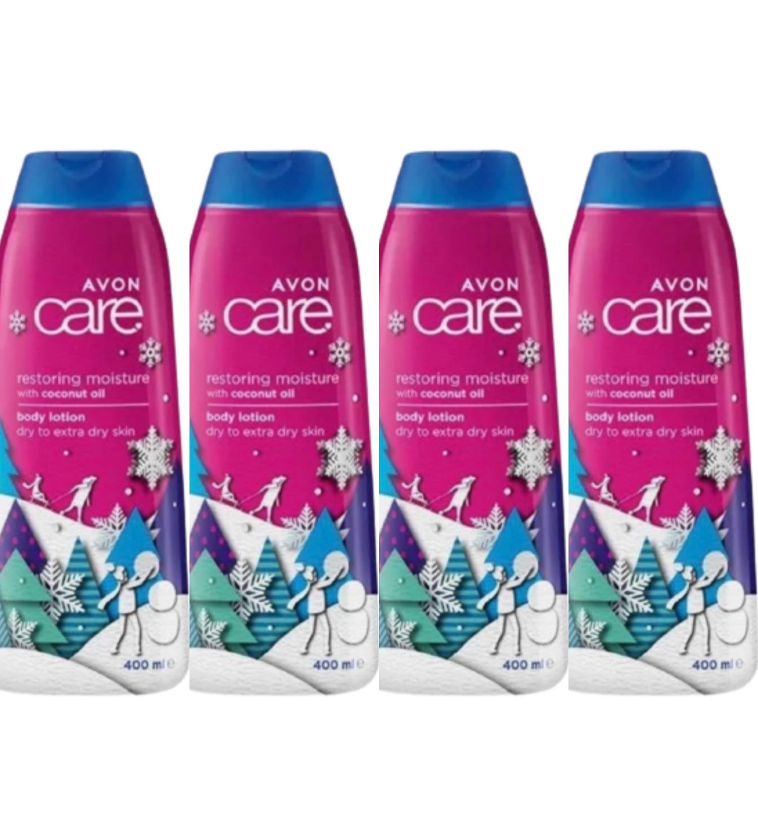 4x AVON CARE COCOA BUTTER BODY LOTION-Christmas Design- 400ml(4x 400ml 1600ml)
