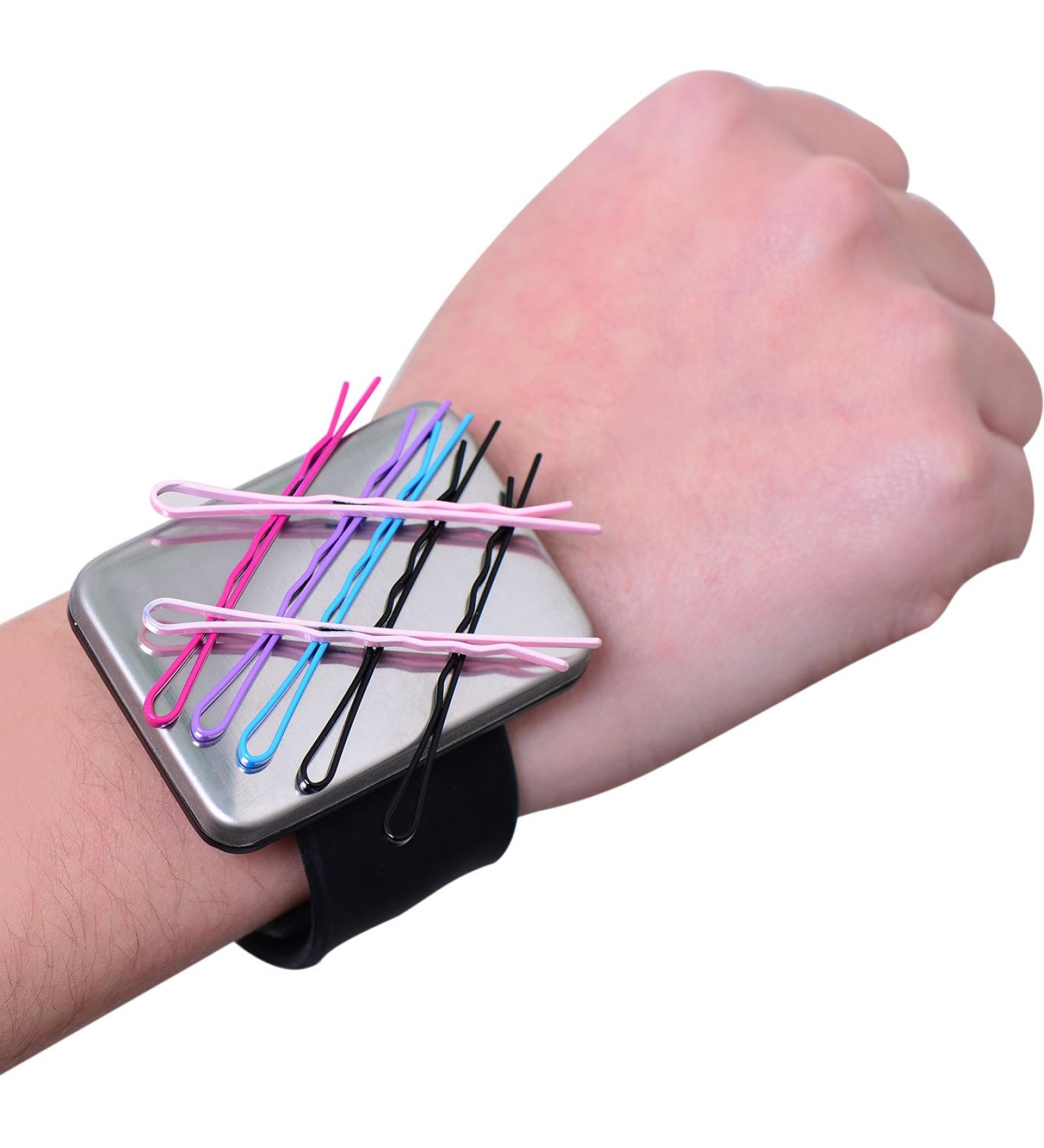 Magnetic Silicone Wrist Strap Bracelet for Easy Access to Bobby Pins and Clips - Buy Online on GoSupps.com