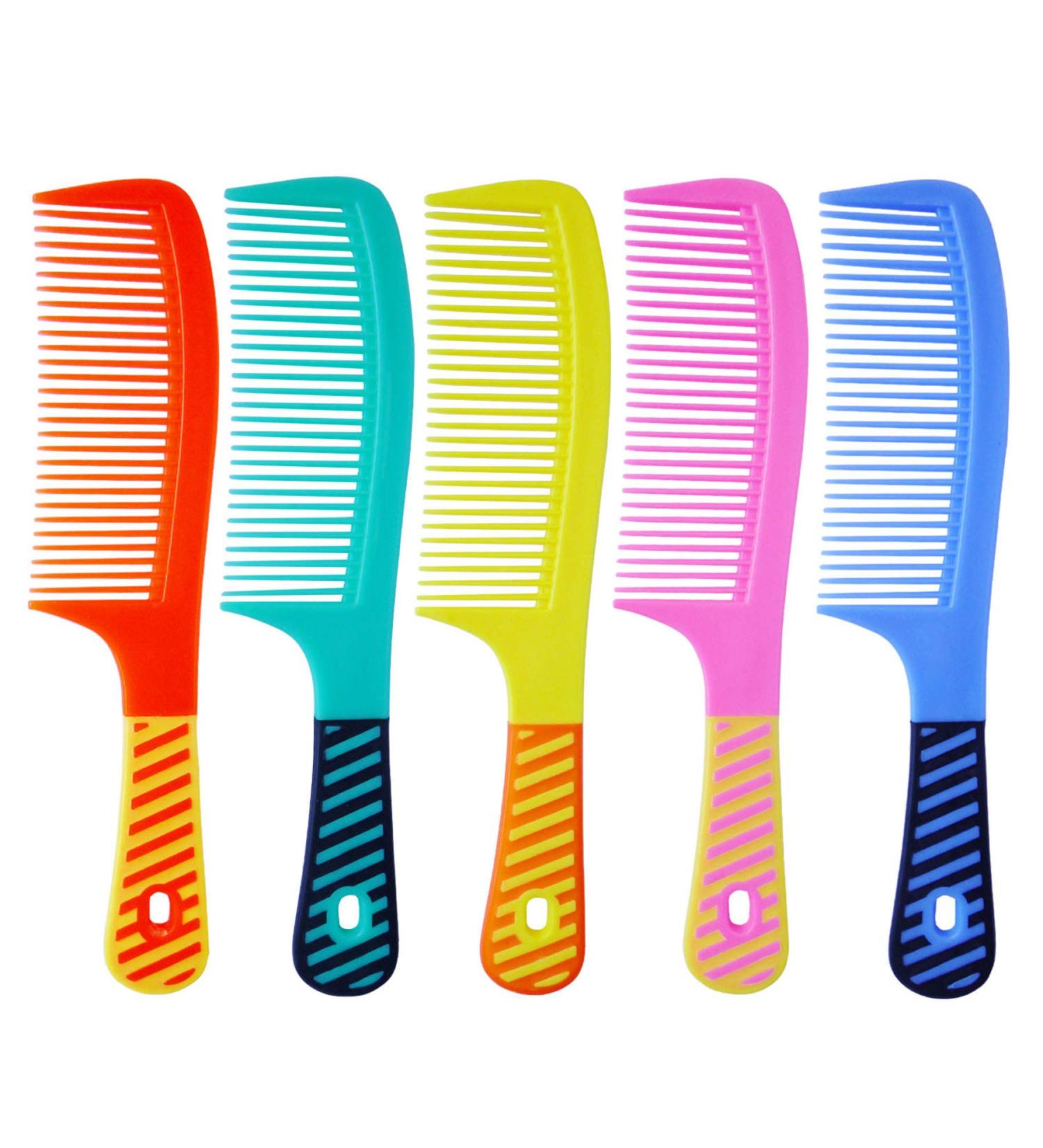 5-Piece Women's Tooth Comb Set | Styling Essentials Round Comb with Handle - Buy Online on GoSupps.com
