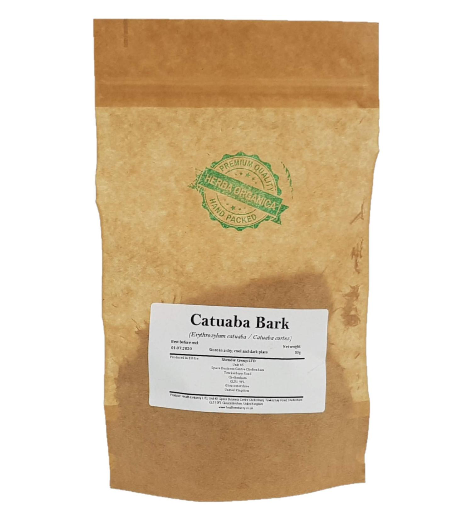 Herba Organica Catuaba Bark Herbal Tea - Erythroxylum Catuaba - corce de Catuaba Tisane 50g - Buy Online on GoSupps.com