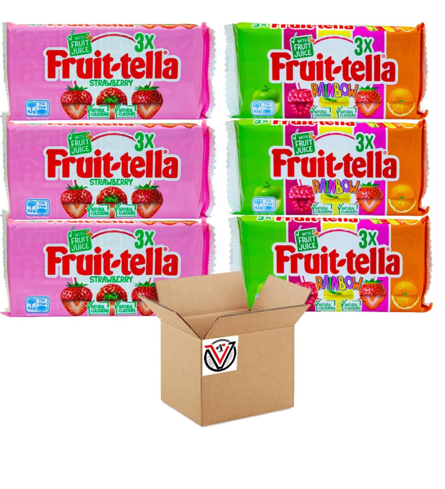 06 x Mixed Fruittella Rainbow Strawberry Multipac 123g | VIMIX - Buy Online on GoSupps.com