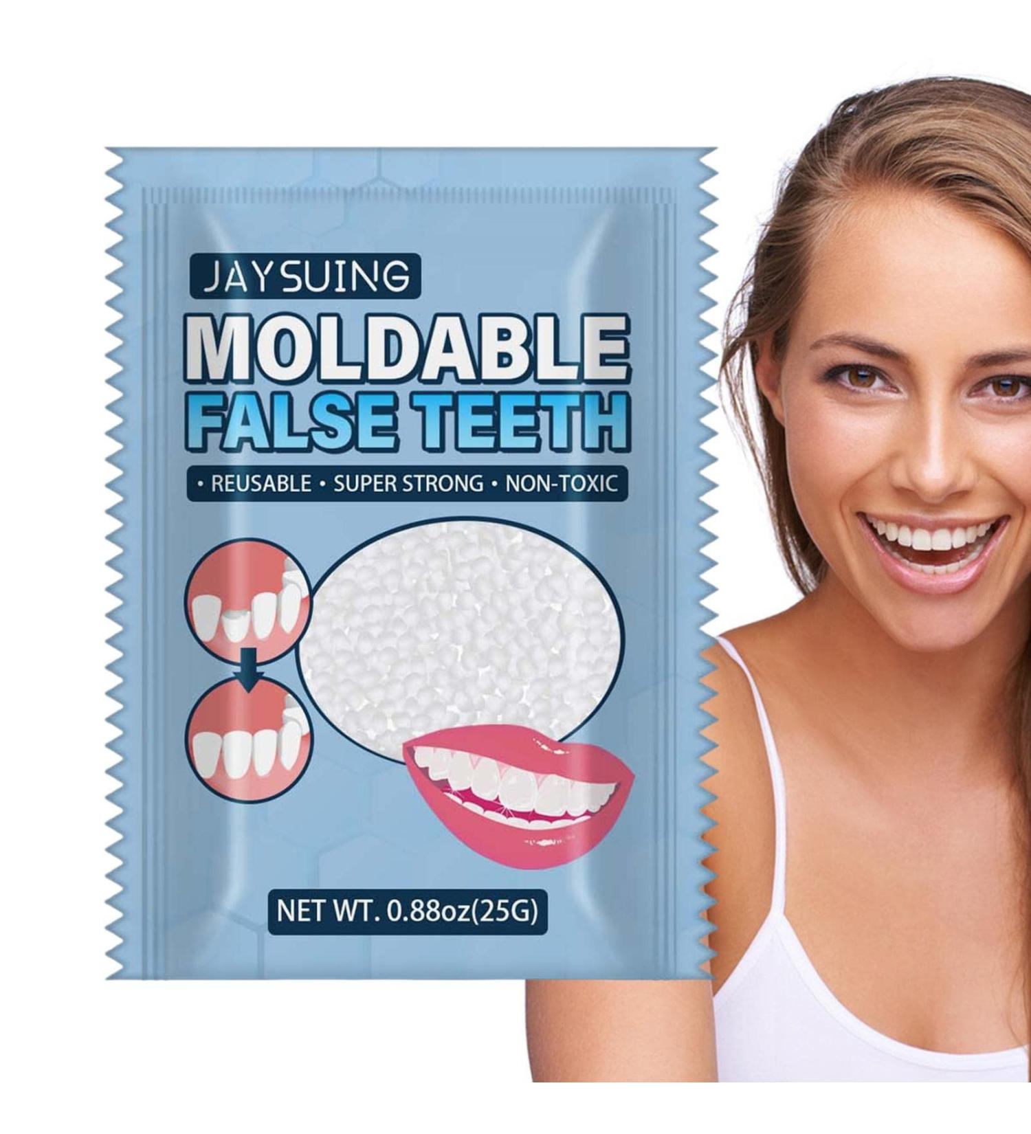 Tytyworth Provisional Tooth Repair Set - Granulate for Dentures & Broken Teeth | Thermal Pearls & Vampire Make-up Essentials - Buy Online on GoSupps.com