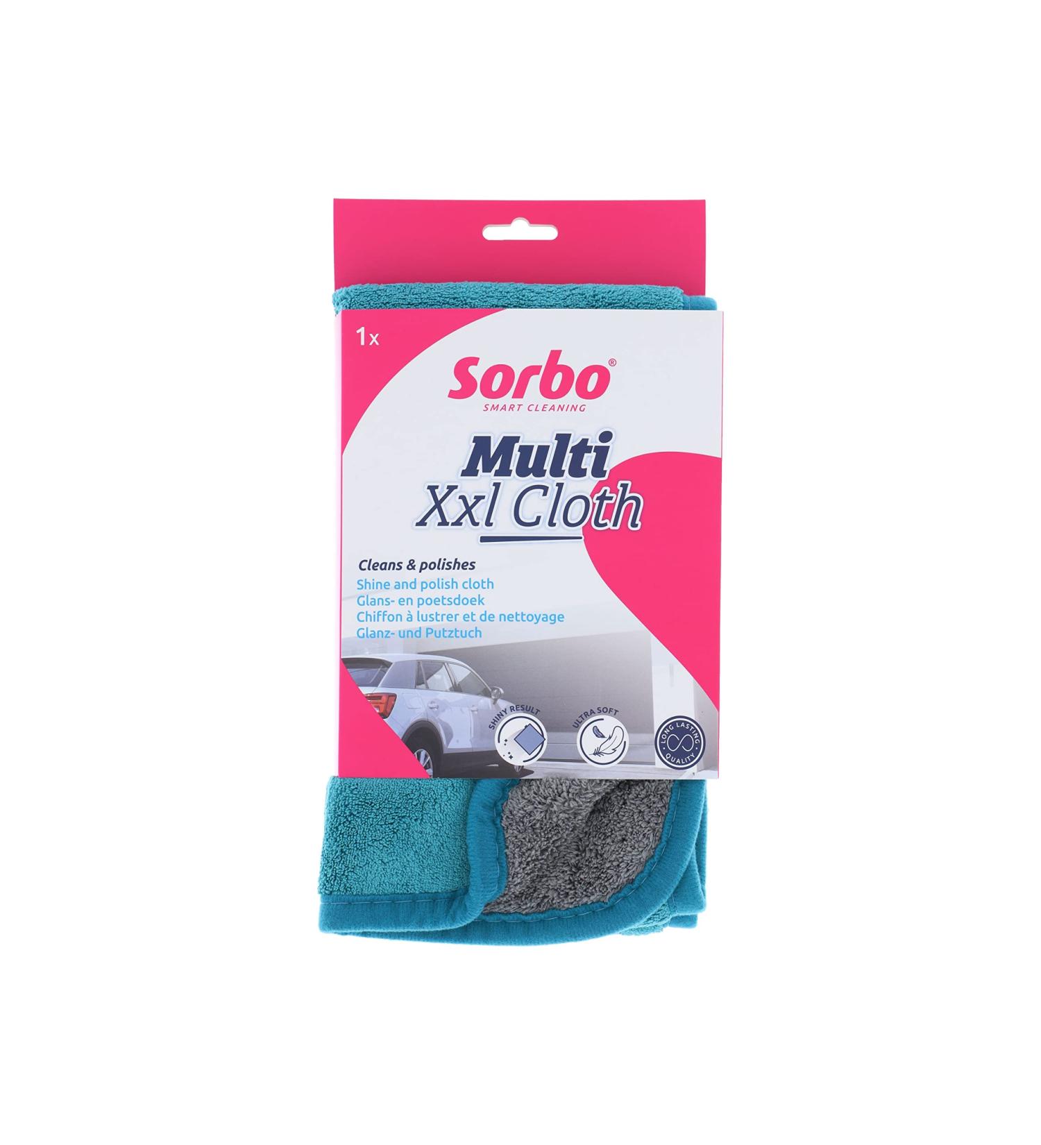 Sorbo XXL Microfibre Cleaning Cloth - Ultra Soft & Streak-Free Car Cleaning Essential - 30 x 65 cm - Buy Online on GoSupps.com