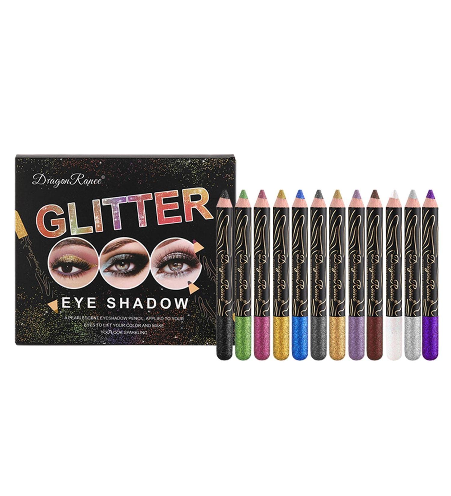 Shimmer Eyeshadow Stick | Glitter Eyeshadow Stick Set - Waterproof Eyeshadow Kit Long-Lasting Cream Eye Shadow Stick Makeup for Women Girls Gifts Uwariloy - Buy Online on GoSupps.com