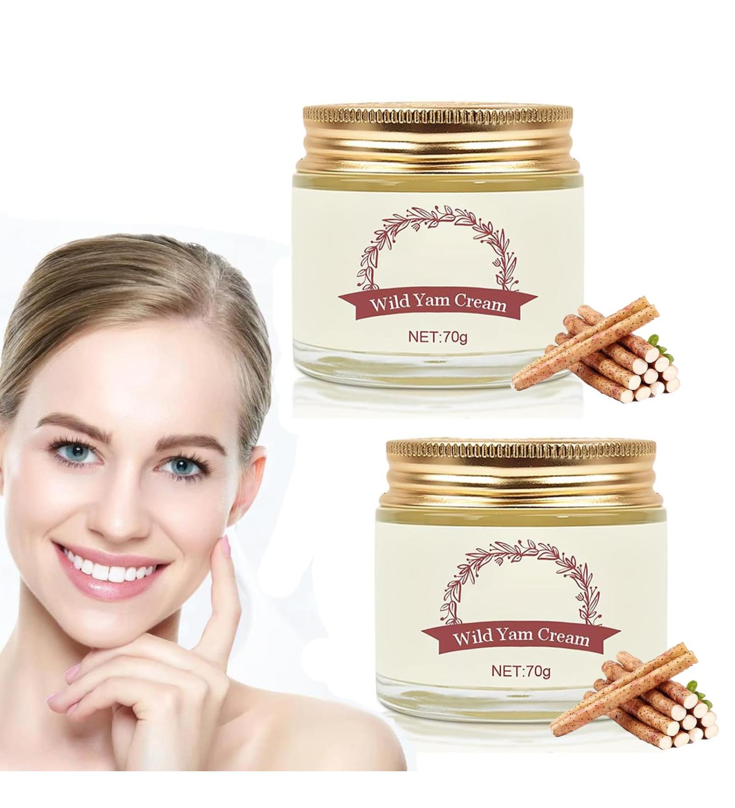 Wild Yam Cream for Hormone Balance | Organic Skin Moisturizer for All Skin Types | Women's Wild Yam Root Cream (2pcs - Buy Online on GoSupps.com