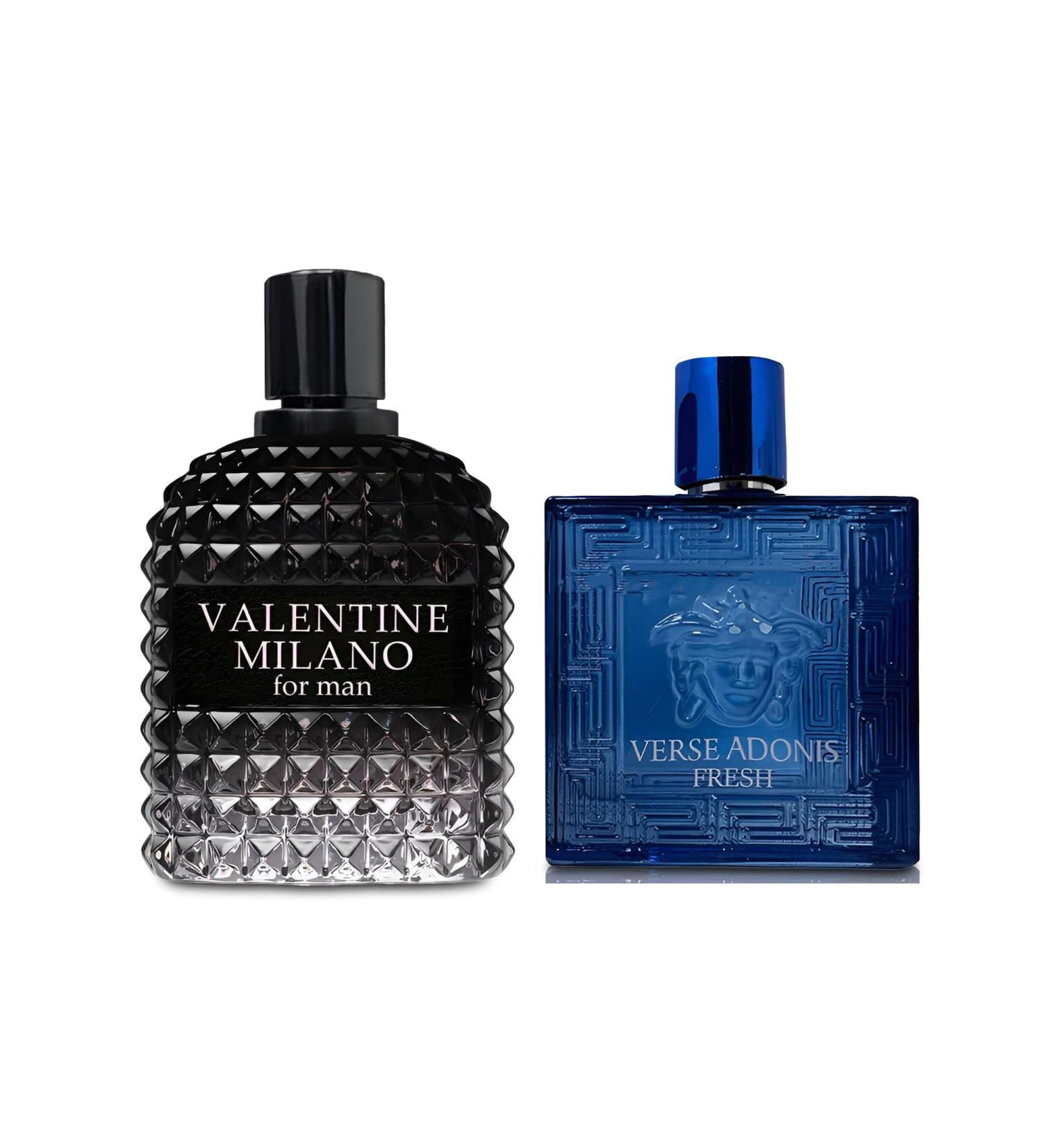 2PCS Valentine Milano/Verse Adonis Fresh Eau De Toilette for Men-Fresh Romantic Scent Perfume for Men 3.4 Fl Oz Each Mens Cologne For All Skin Daily Used MilanoMen/Verse Adonis Fresh - Buy Online on GoSupps.com