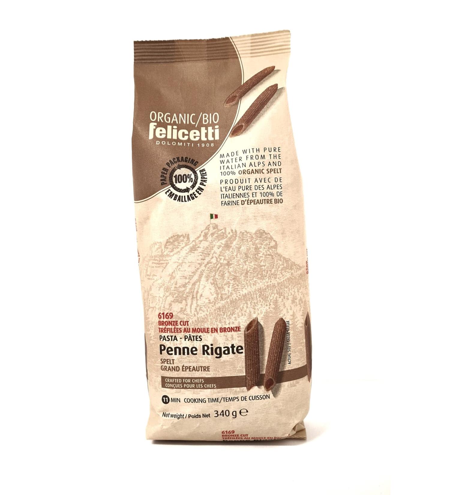 Organic Spelt Penne Rigate
