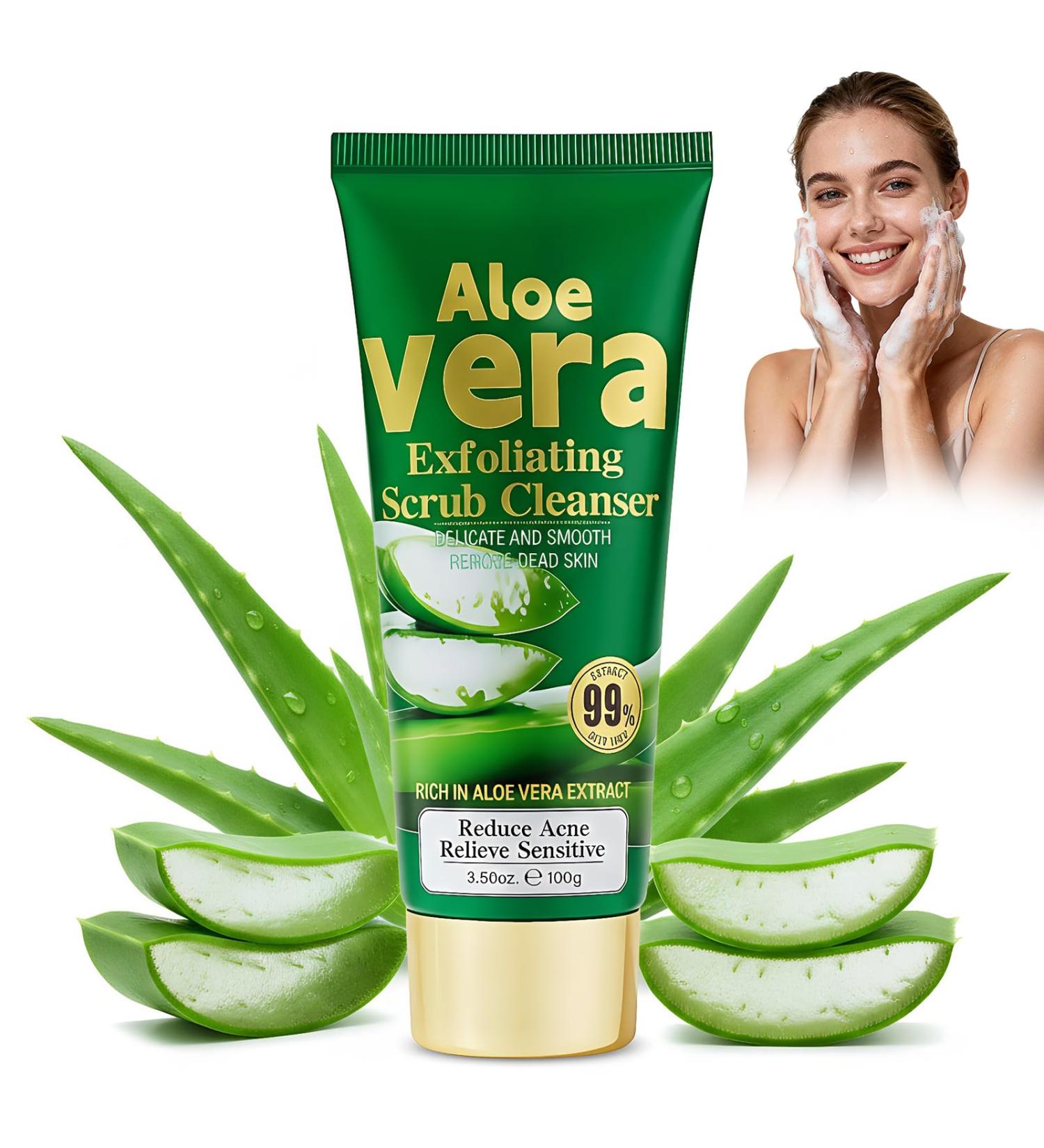Nettoyant Visage Savon Visage Soin Face L'Aloe Vera Bio Pore Cleanser Nettoyage En Profondeur Des Points Noirs Nettoyant Face Fra Cheur Nettoie En Douceur Les Peaux Probl Mes - Buy Online on GoSupps.com