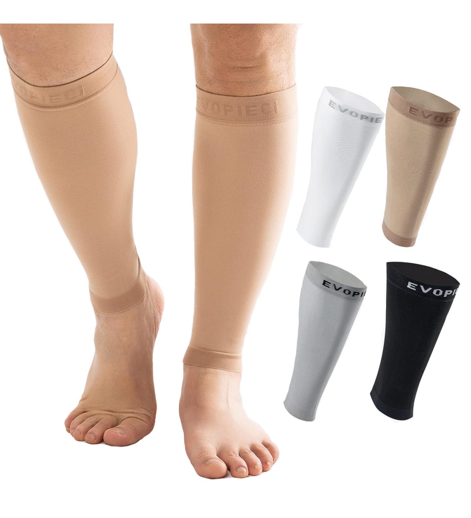 Buy 15-20mmHg Wide Calf Compression Socks for Men & Women | Pain Relief & Leg Support - International Shipping Available - Buy Online on GoSupps.com