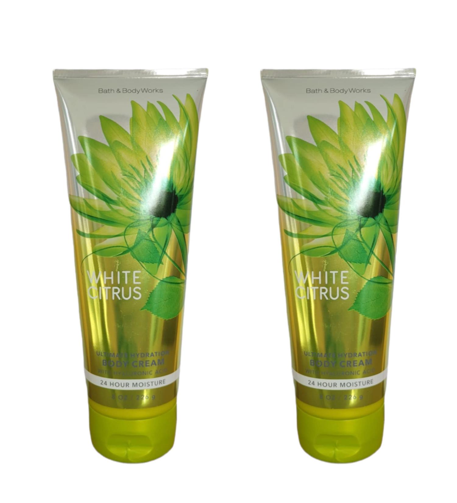Bath and Body Works Gift Set of of 2 - 8 oz Body Cream - (White Citrus)