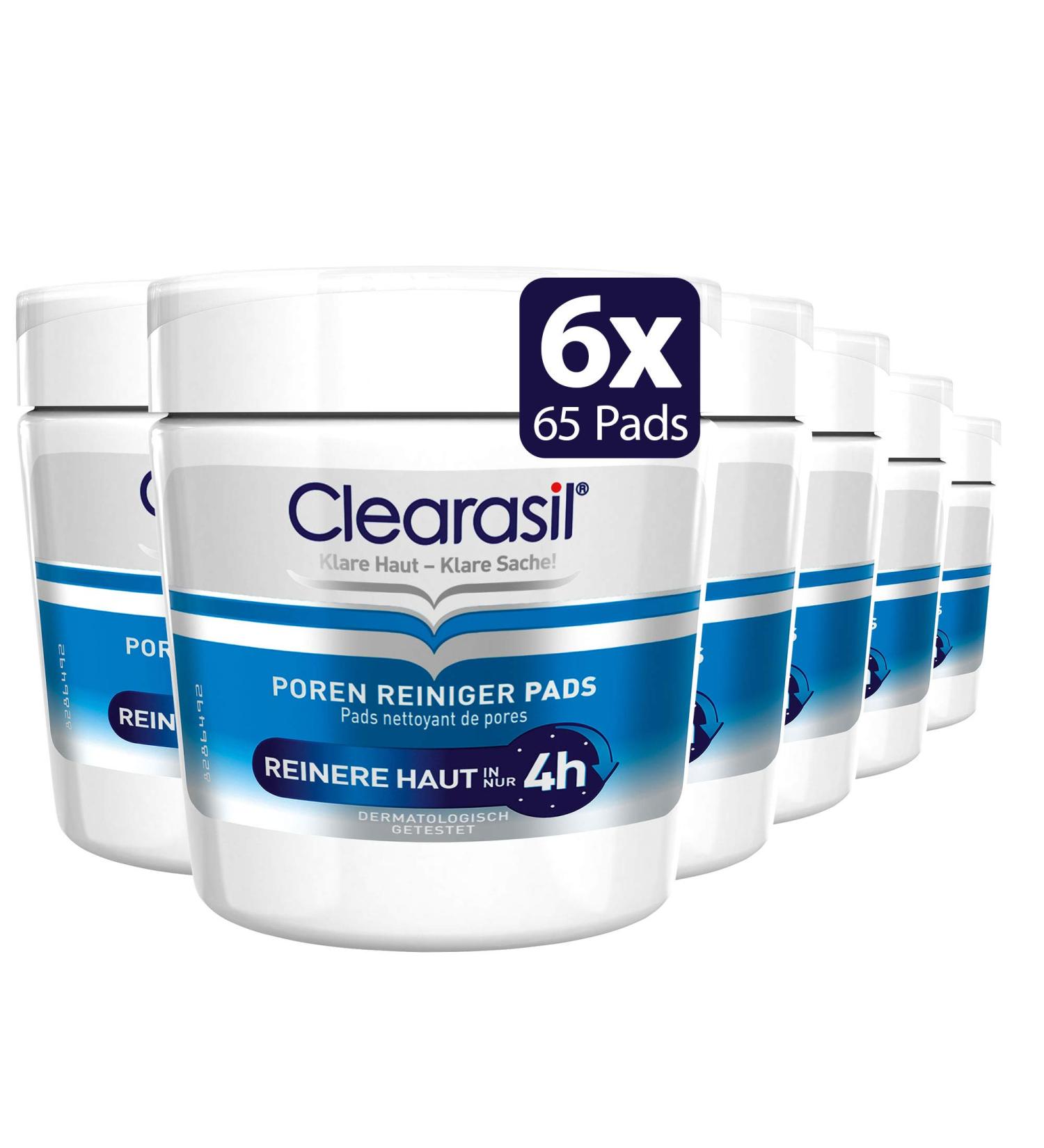 Clearasil Pore Cleanser Pads - 6 x 65 Anti-Pimple & Blackhead Treatment for Clear Skin - Buy Online on GoSupps.com
