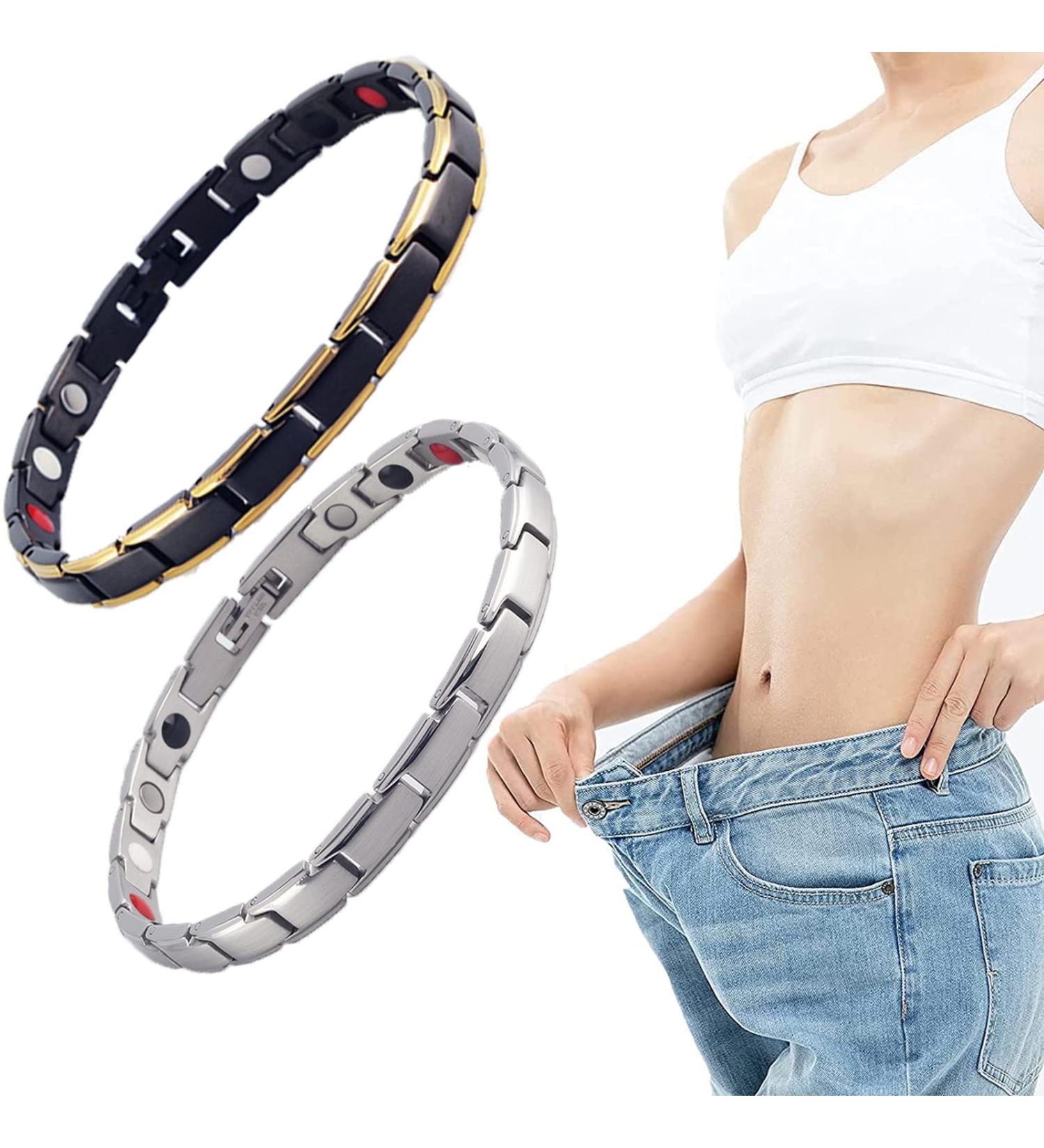 Lymph Drainage Magnetic Bracelet Imagineitem Magnetic Lymph Detox Bracelet Weight Loss Magnetic Therapy Bracelet Anti Swelling Promotes Blood Circulation (Silver+Black Plus Gold) - Buy Online on GoSupps.com