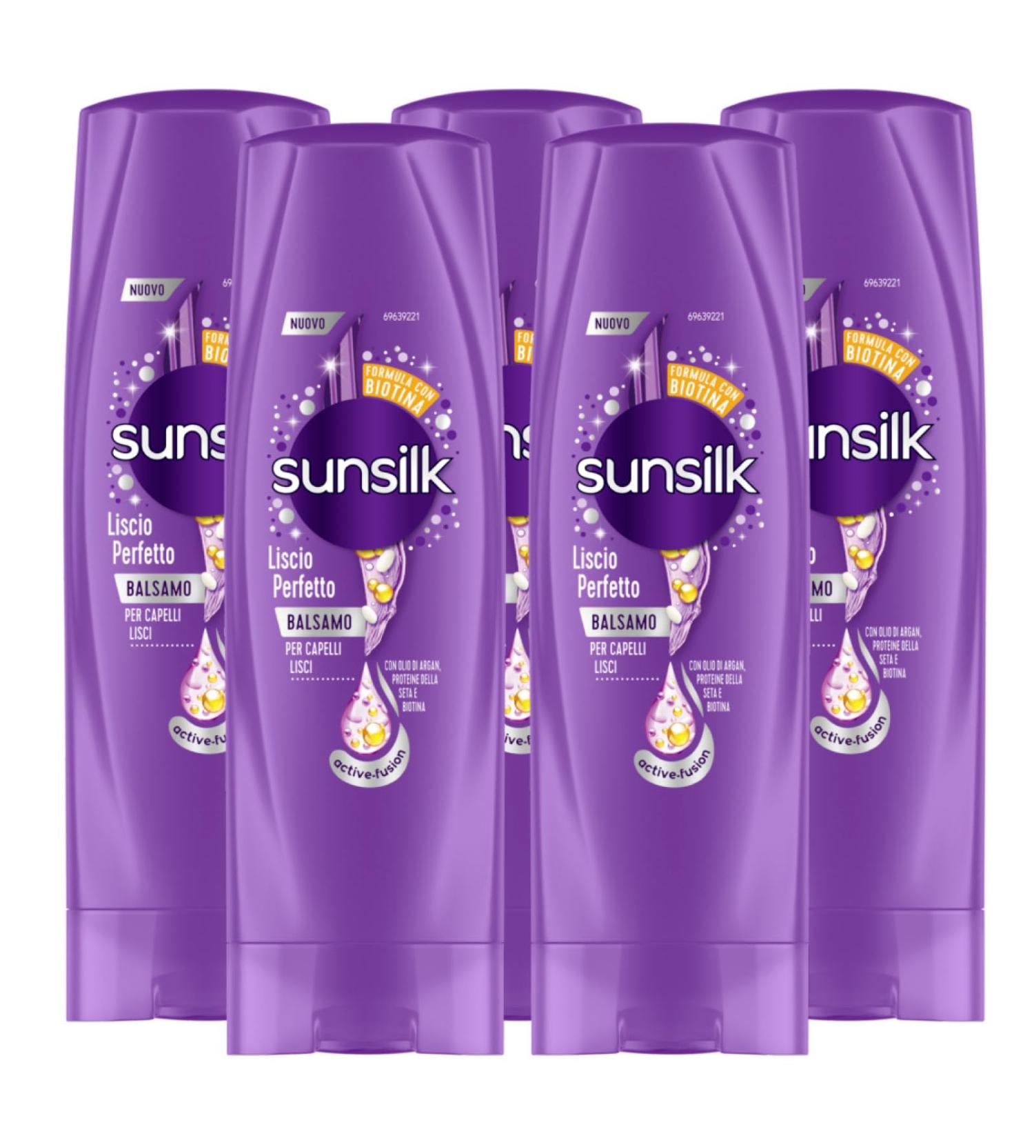  Sunsilk Sunsilk Perfect Smoothing Balm with anti-frizz action for smooth and shiny hair 5 x 200ml bottles - Buy Online on GoSupps.com