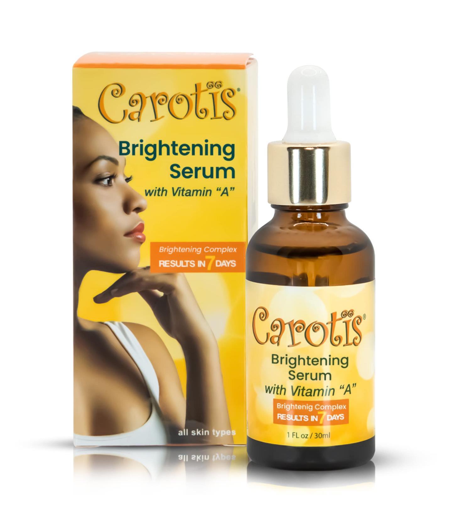 CAROT S Skin Brightening Serum - 1 fl oz | Dark Circles, Wrinkles & Spots Remover with Carrot Oil & Vitamin A - Buy Online on GoSupps.com