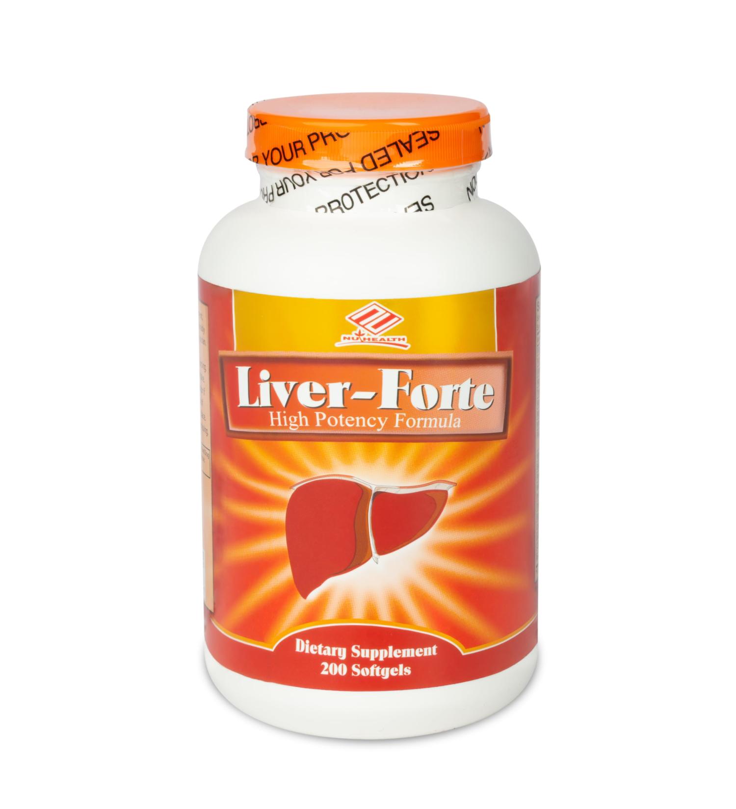 Nu-Health Liver Forte Milk Thistle Extract with Antioxidants & Herbal Blend Supports Liver Health Detox & Metabolism 200 Softgels - Buy Online on GoSupps.com