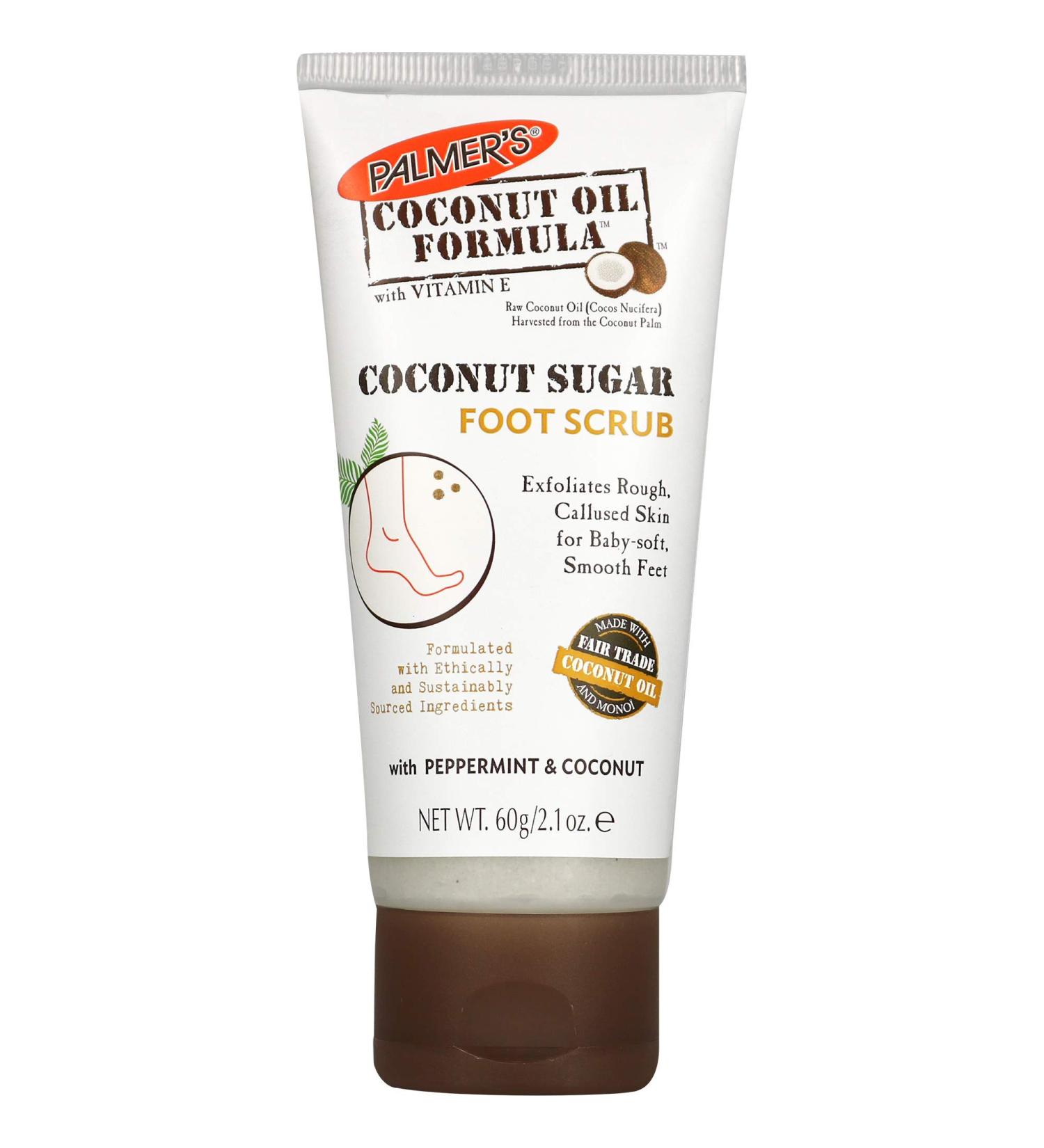 Palmer's Coconut Sugar Foot Scrub - 2.1 oz | Coconut Oil Formula | Exfoliating Foot Scrub - Buy Online on GoSupps.com