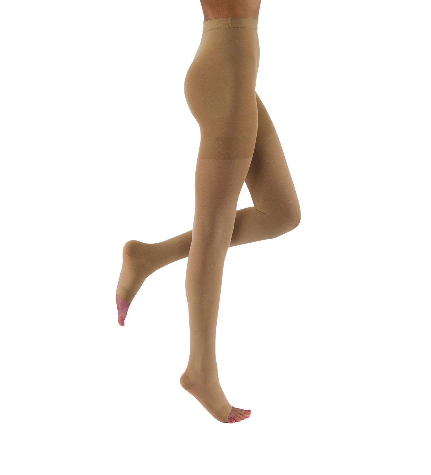 Jobst Relief Pantyhose - Extra Firm Compression 30-40mmHg M - Beige Open-Toe | International Shipping Available - Buy Online on GoSupps.com
