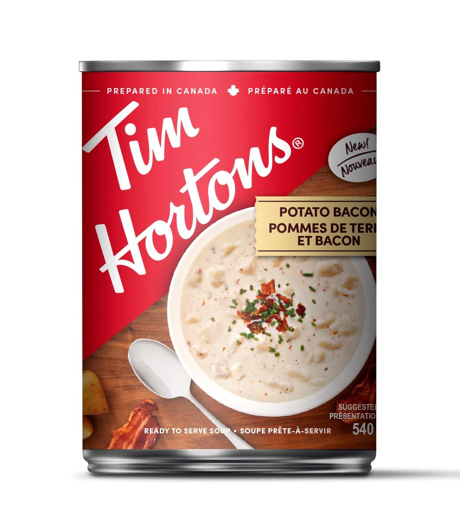 Tim Hortons Potato Bacon Soup Ready-to-Serve 540mL Can - Buy Online on GoSupps.com