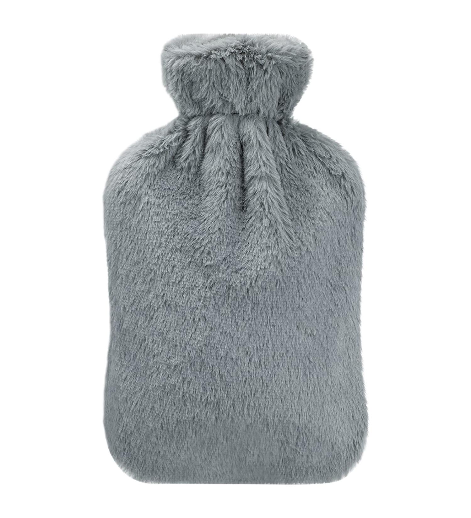 Homealexa 2L Hot Water Bottle with Soft Cover - Grey | Comfortable & Durable | Heat Retention | Perfect Winter Gift | Safe for Kids & Adults - Buy Online on GoSupps.com
